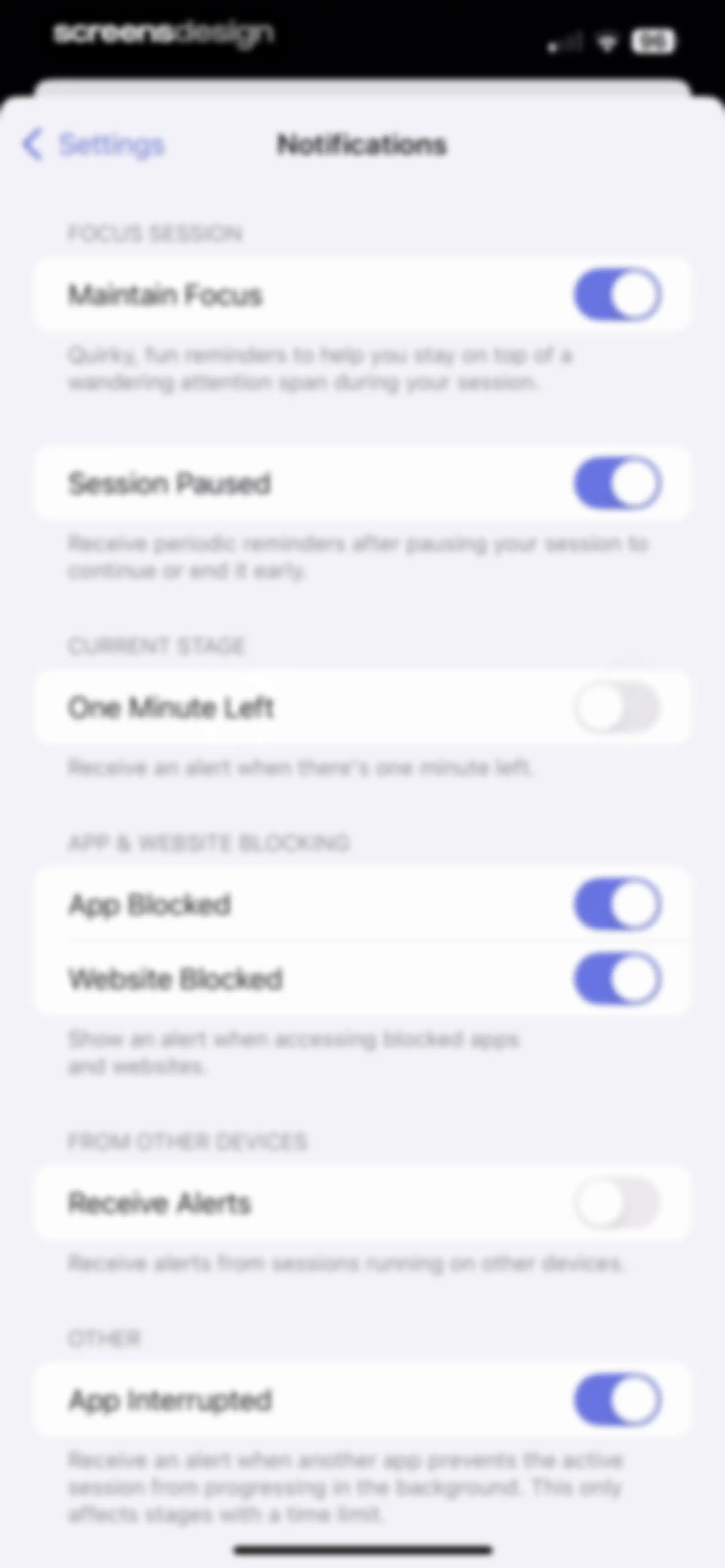 Focused Work - Pomodoro Timer screen 123
