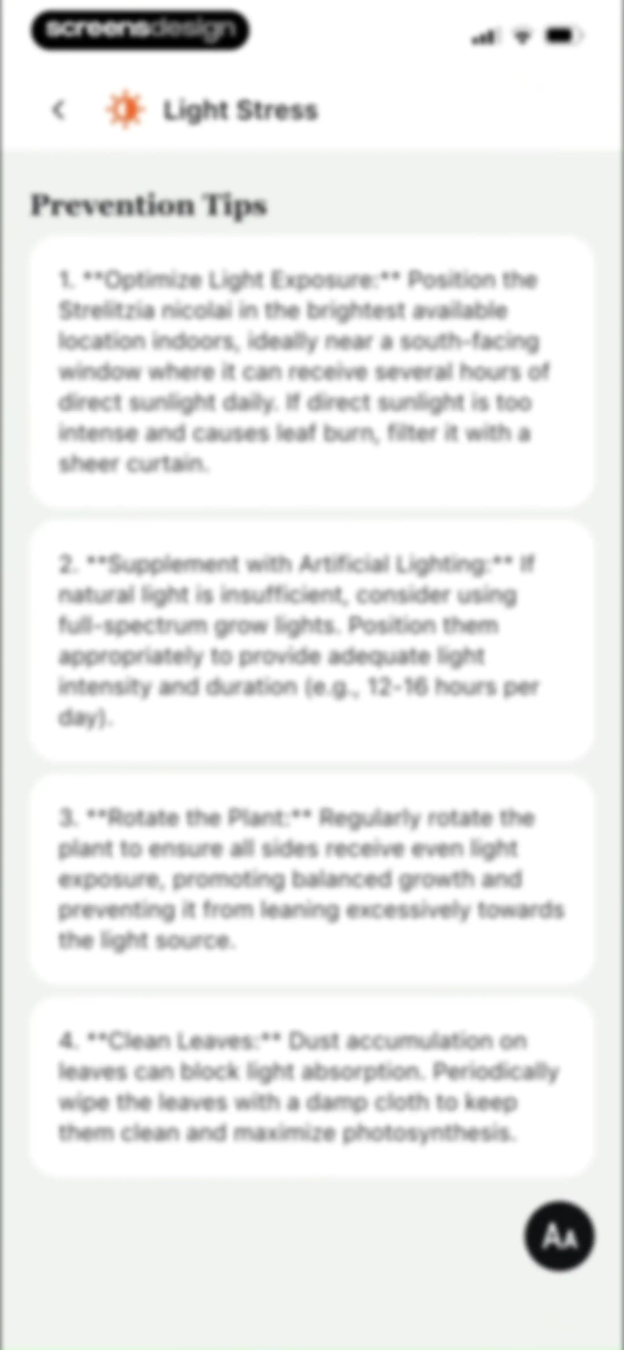 PlantAID:identifier&care guide screen 39