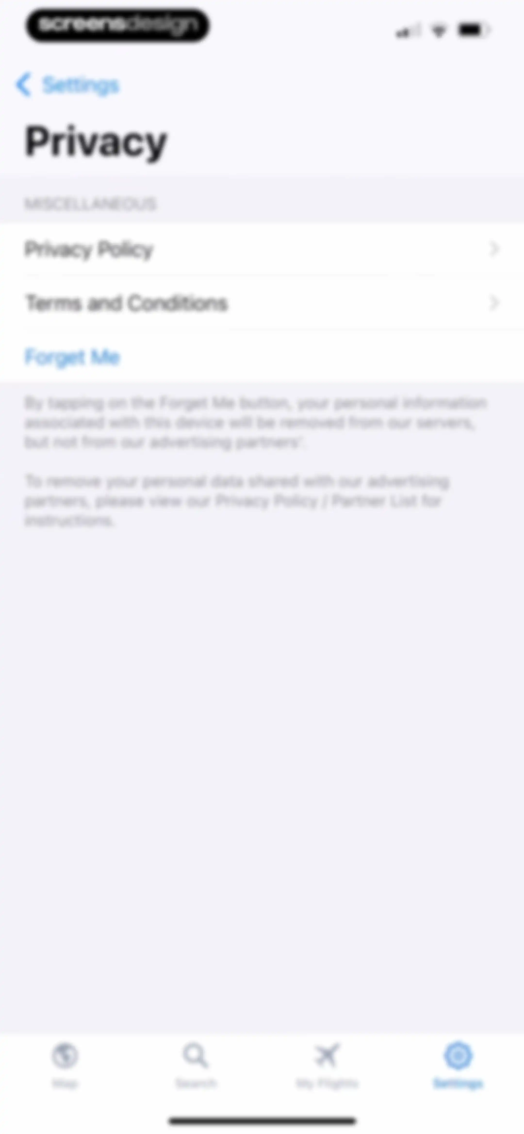 Flight Tracker + screen 96