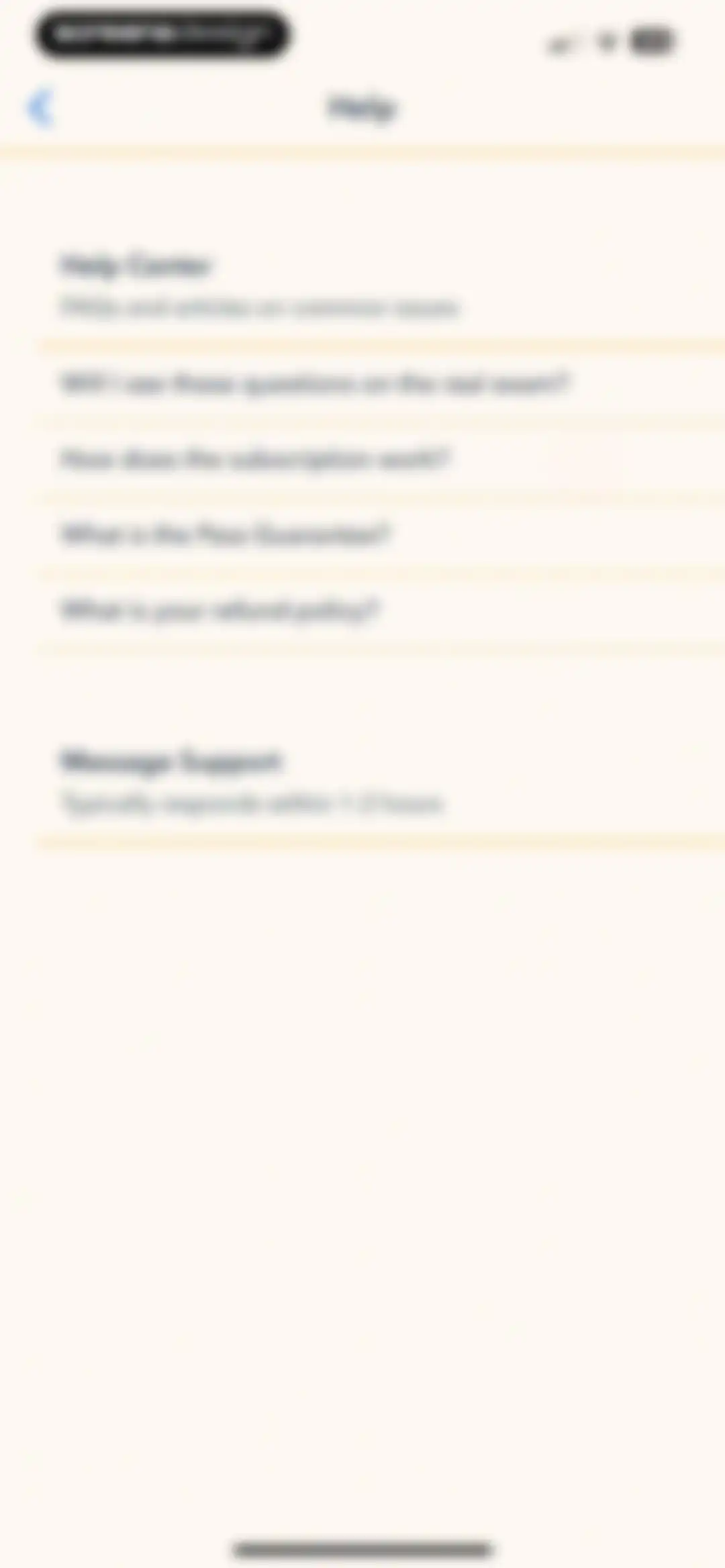 Pocket Prep Behavioral Health screen 69
