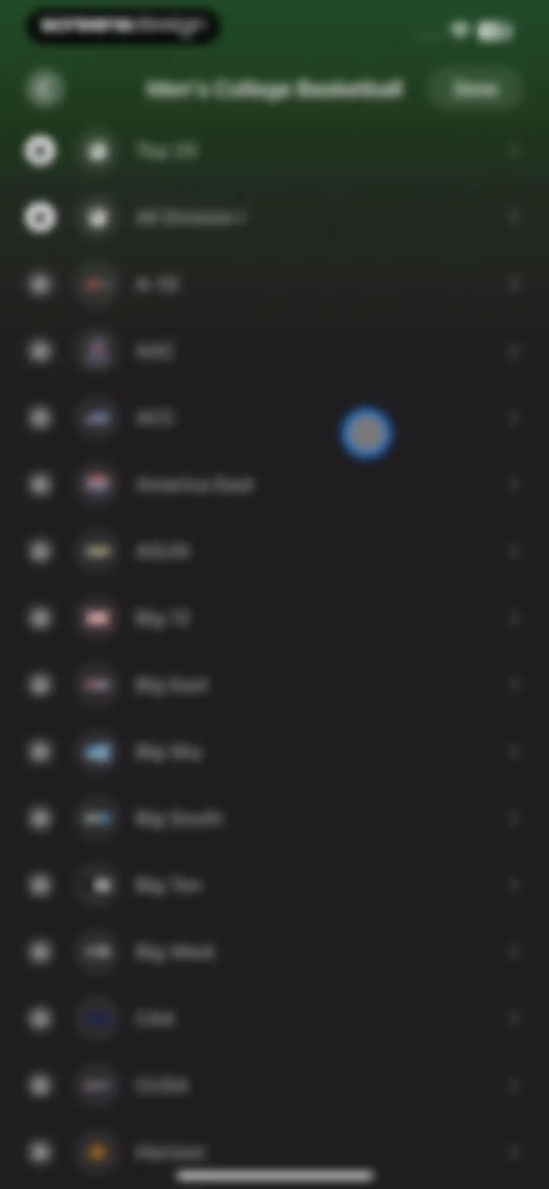 Apple Sports screen 8