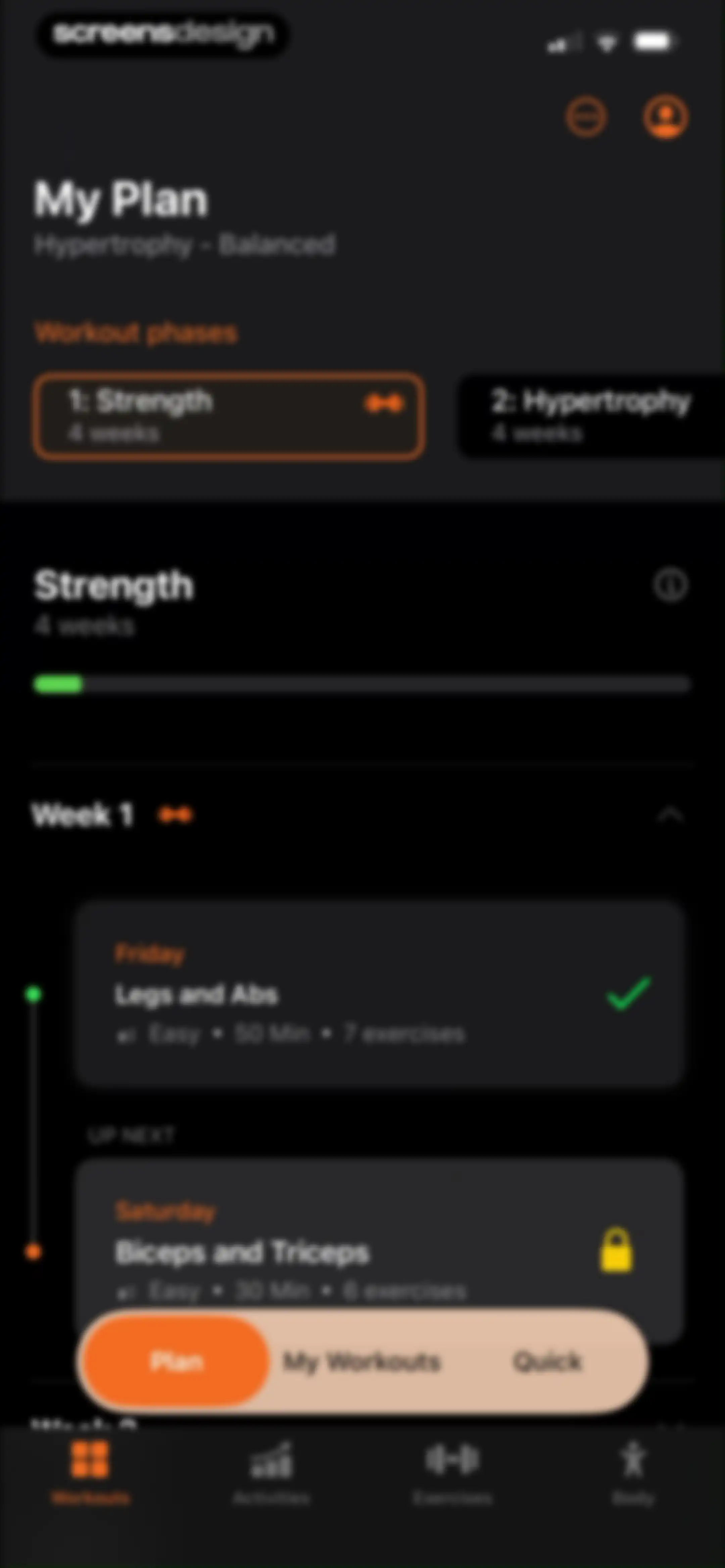 Gym WP - Workout Planner & Log screen 83