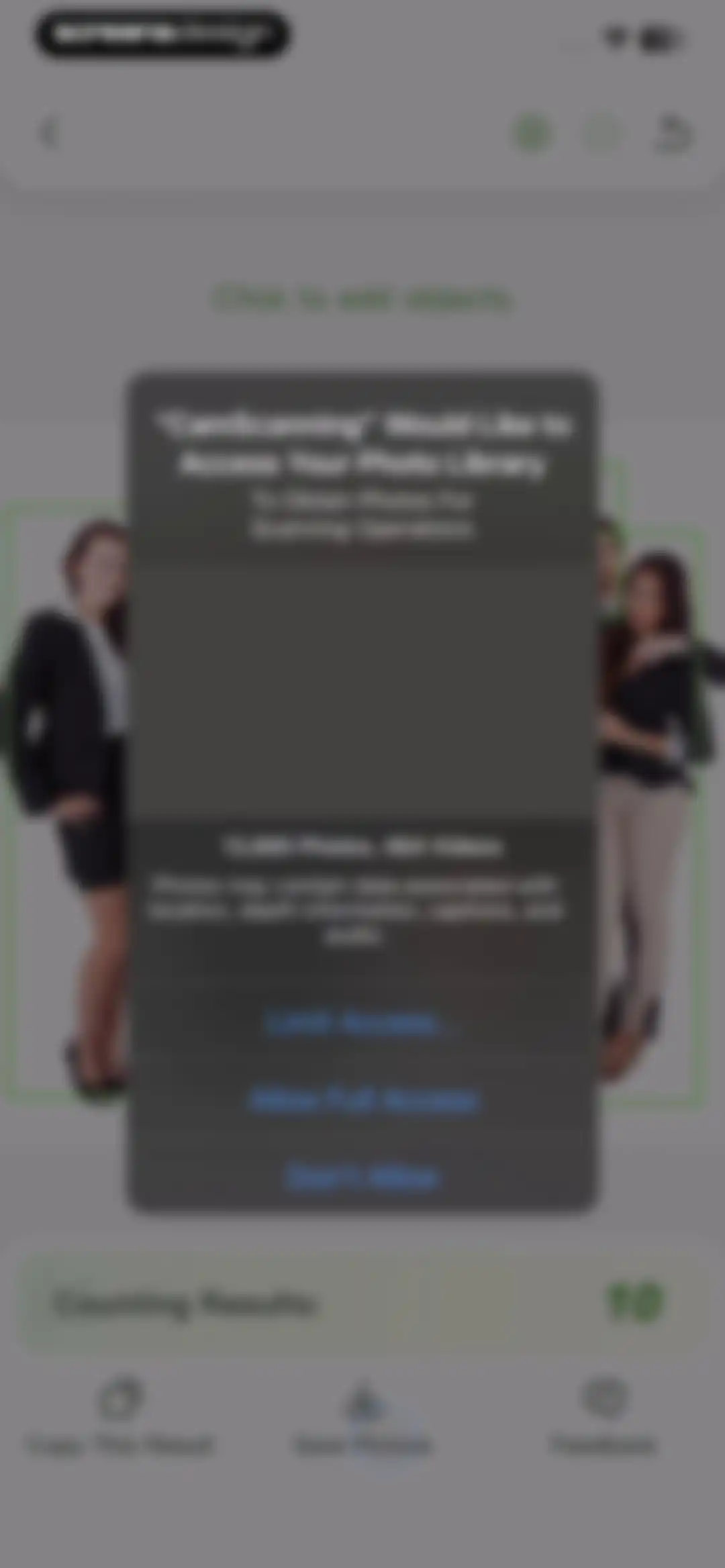 CamScanning: AI Measure & Scan screen 17