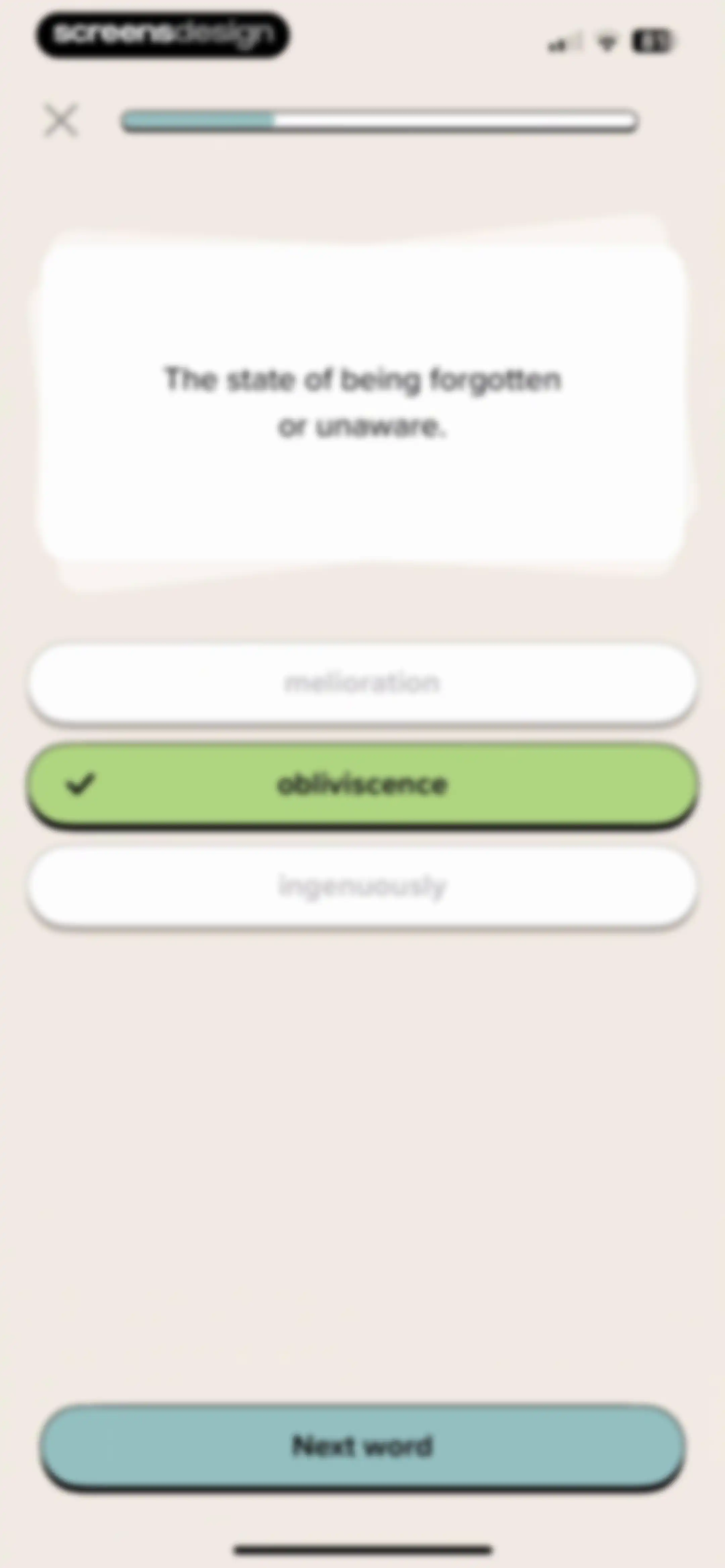 Vocabulary - Learn words daily screen 53