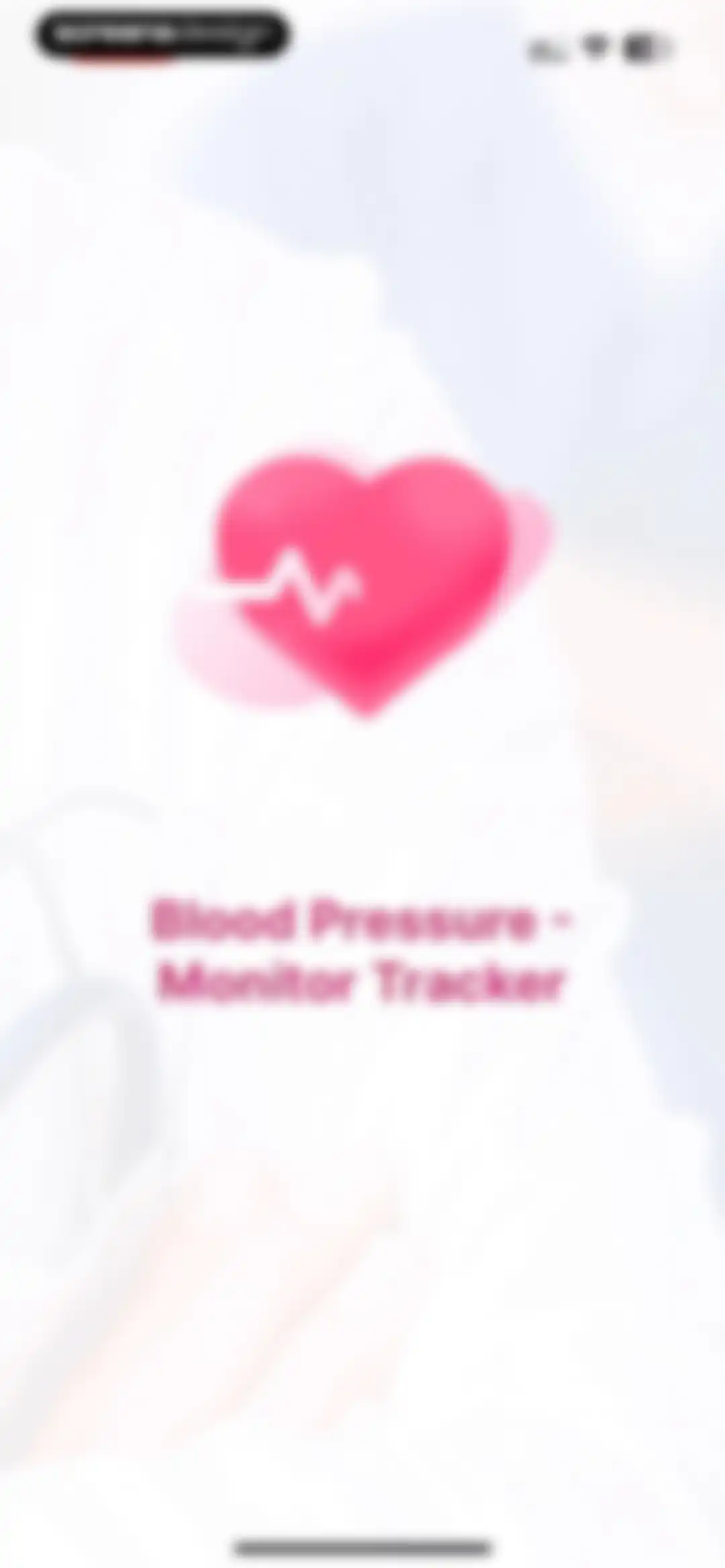Blood Pressure-Monitor Tracker screen 1