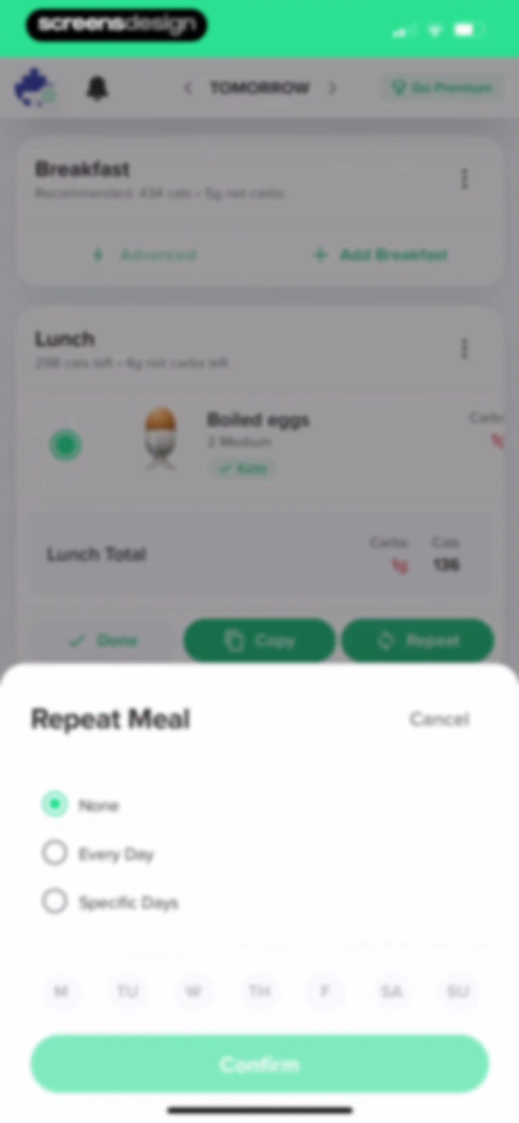 Carb Manager: Keto & Macro Log screen 87