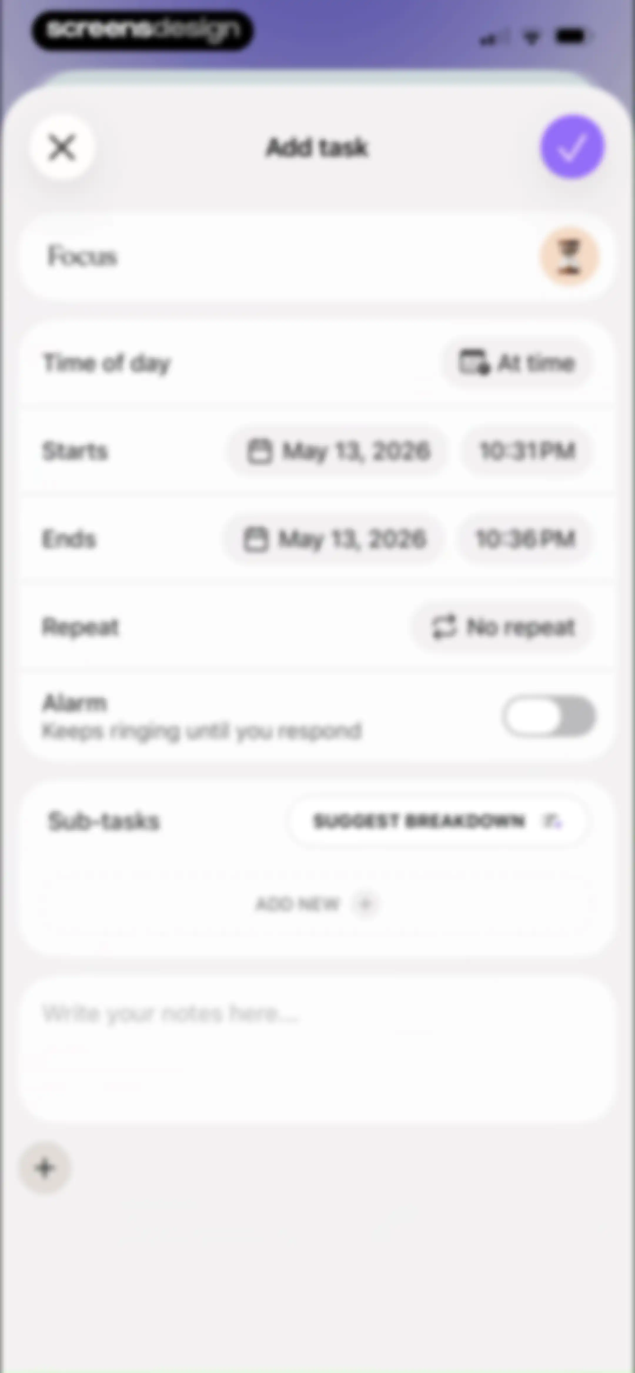 Tiimo: To Do List & AI Planner screen 124