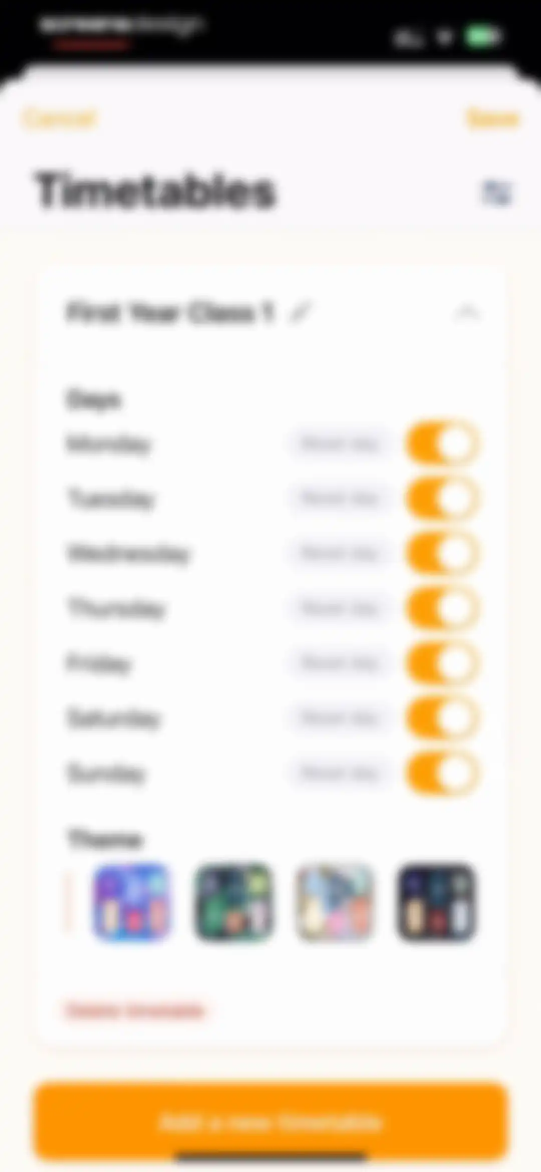My Timetable - Quick & Simple screen 25