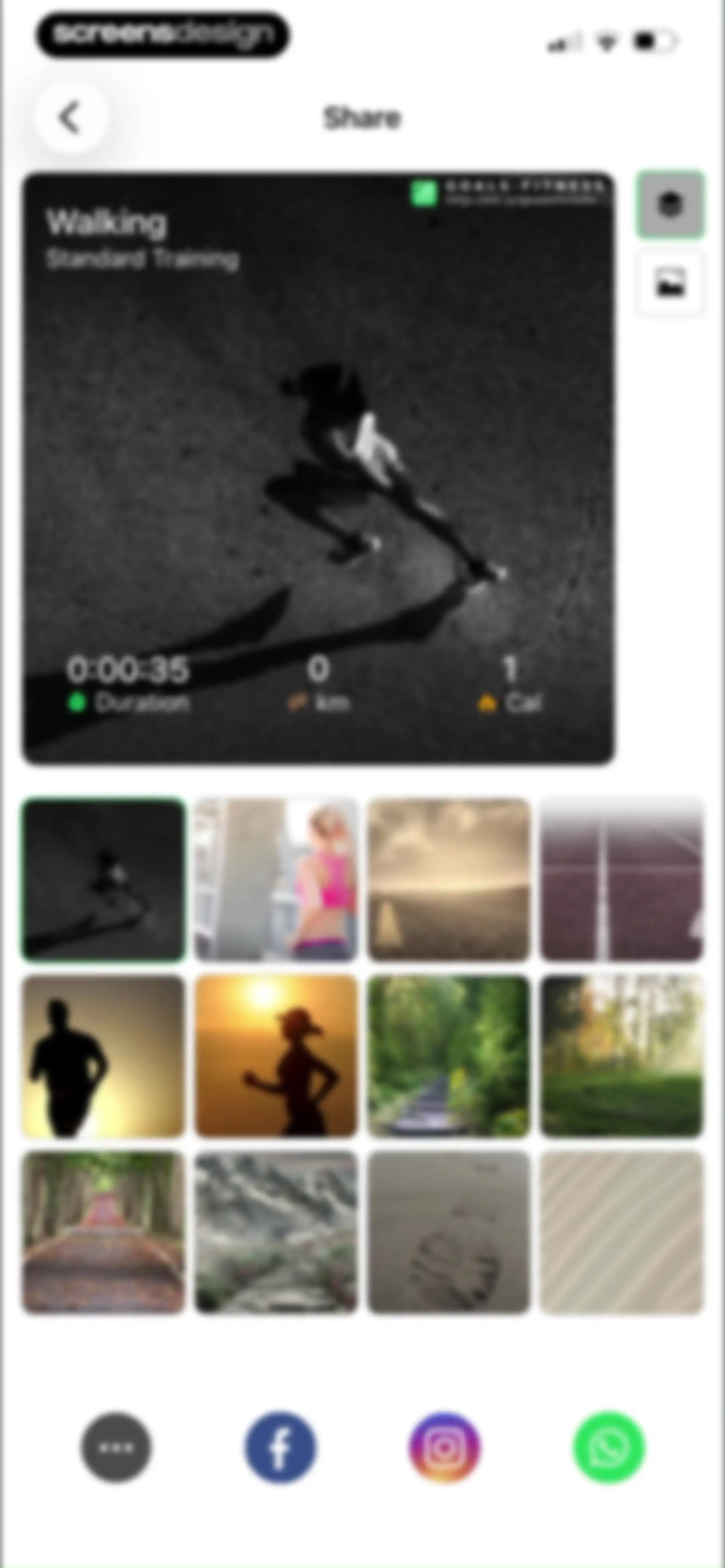 Running Walking Tracker Goals screen 34