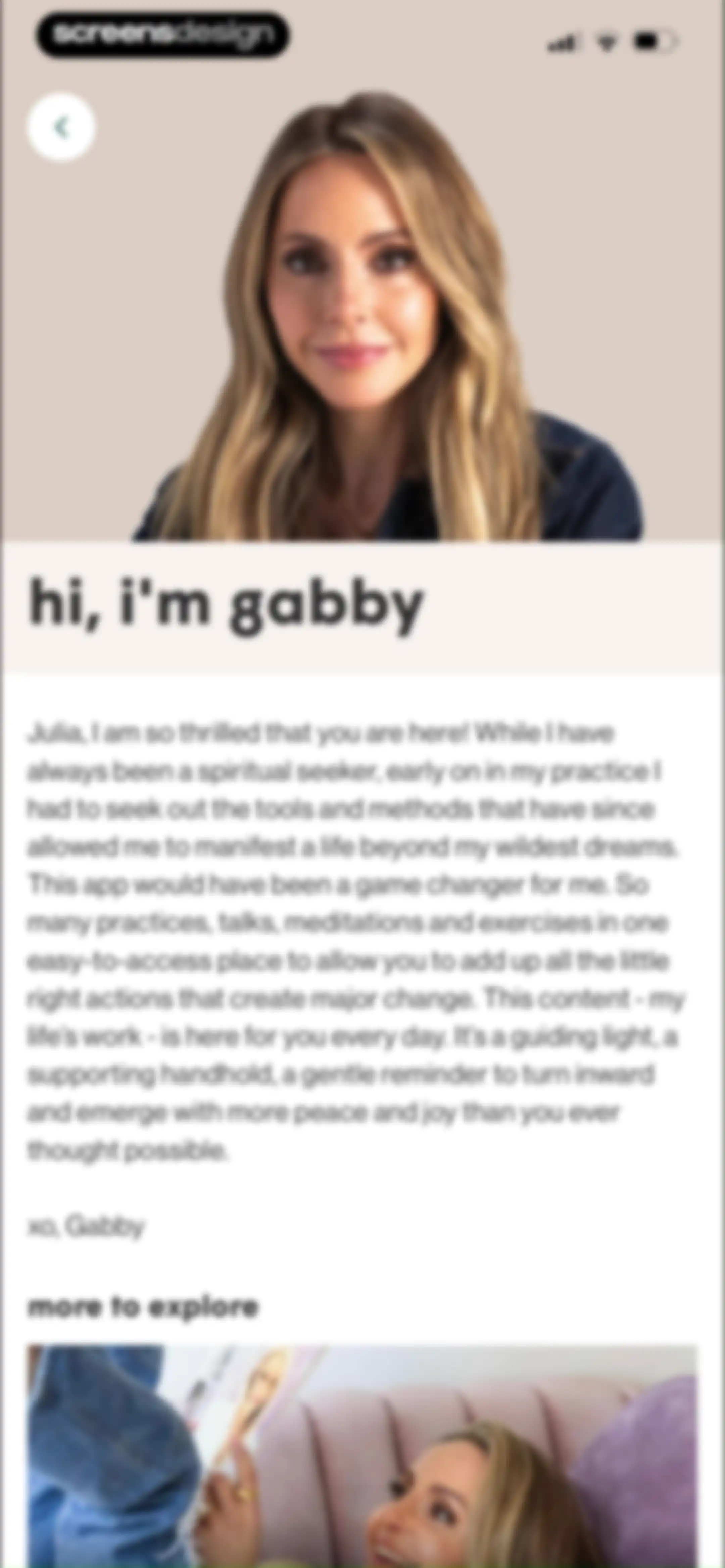 Gabby - Coaching & Meditation screen 77