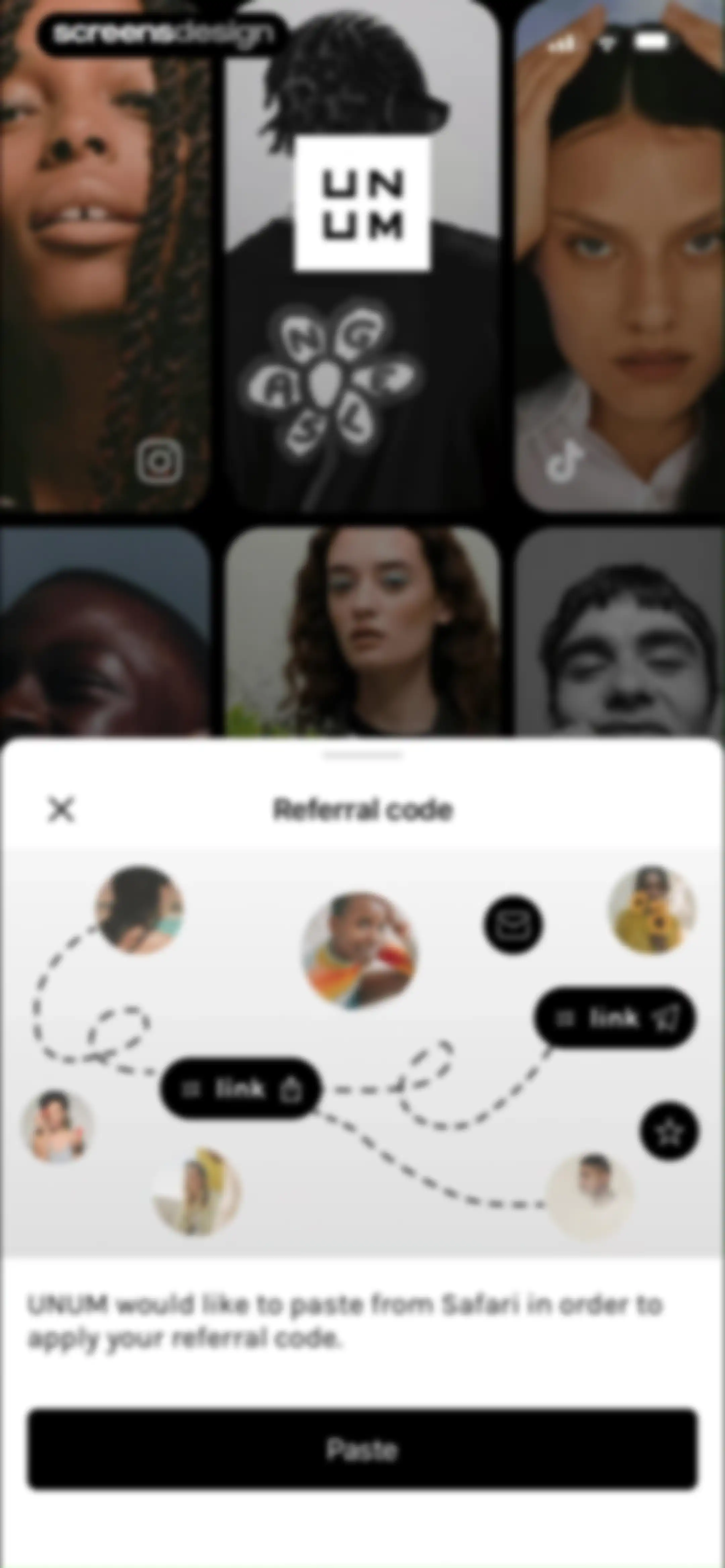 UNUM — Layout & Feed Preview screen 2