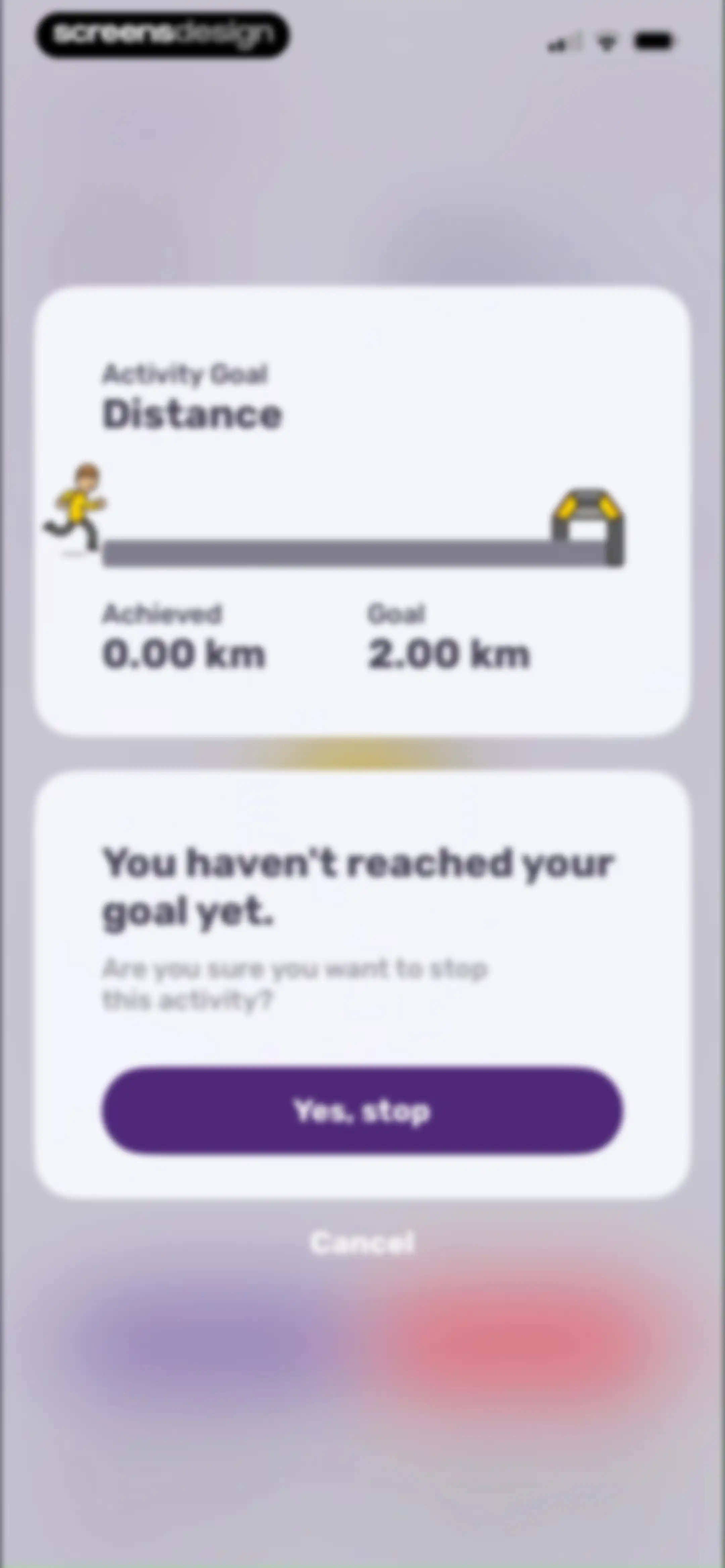 Running Tracker App – FITAPP screen 81