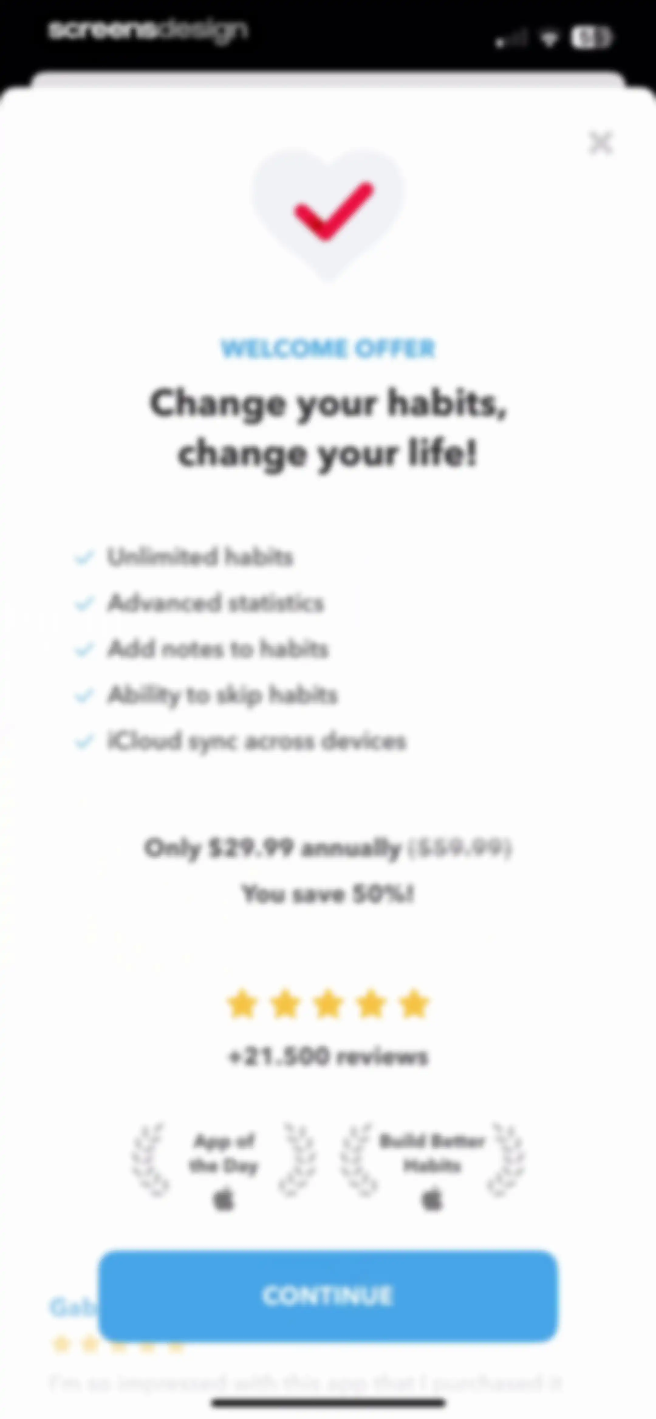 HabitMinder • Habit Tracker screen 3