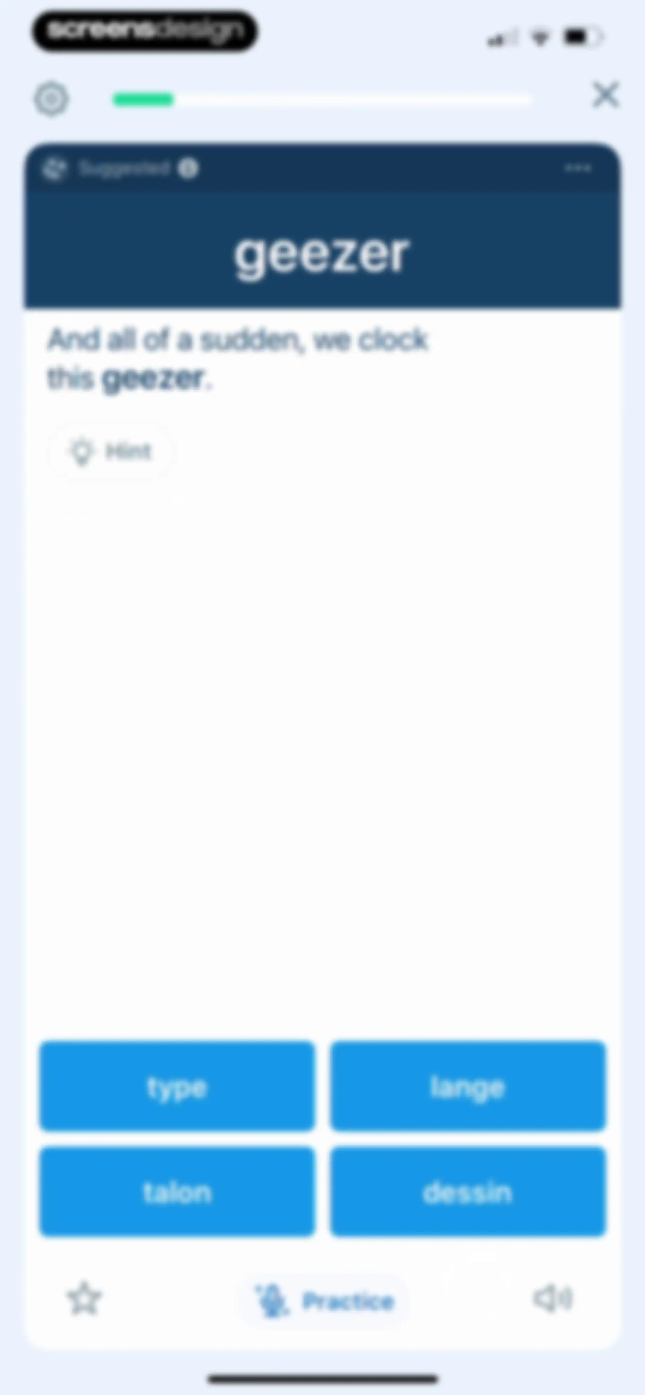Reverso translate and learn screen 50