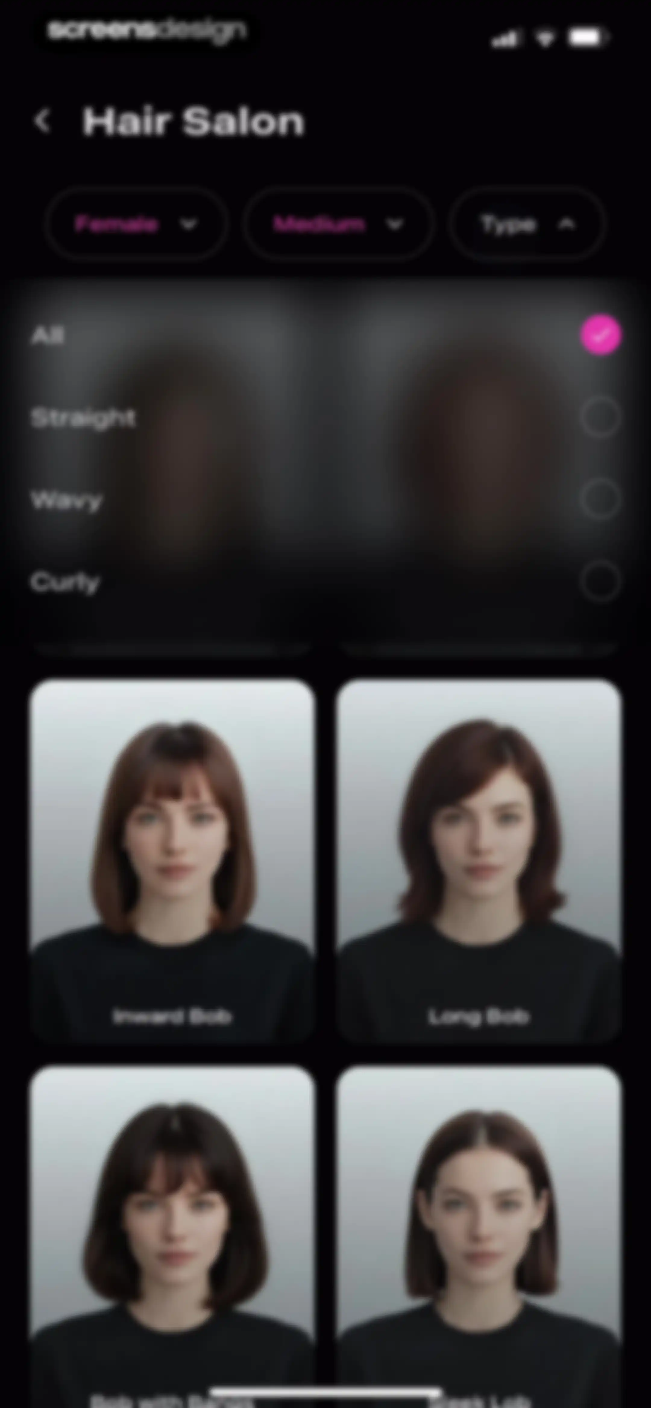 Beautify - Hairstyle Try On screen 61