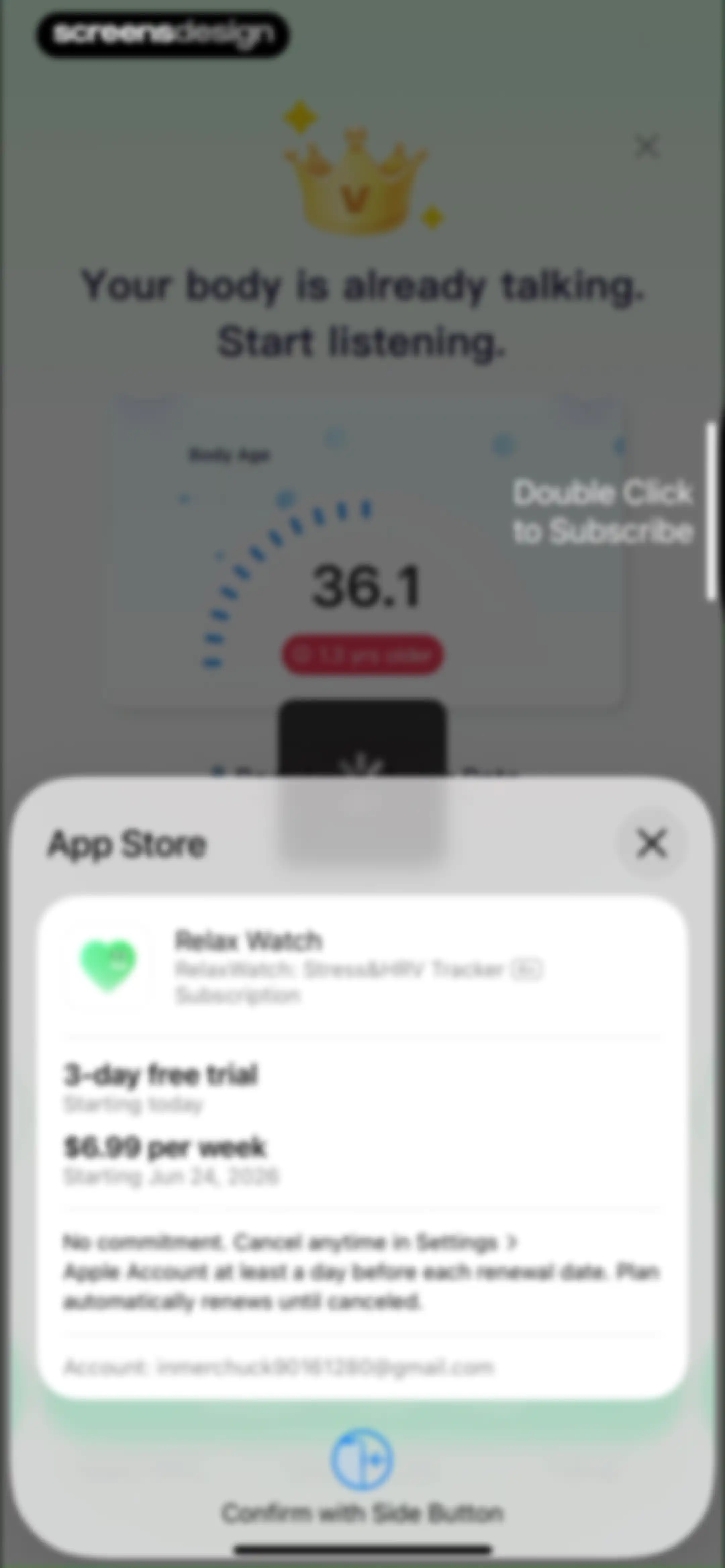 RelaxWatch: Stress&HRV Tracker screen 15