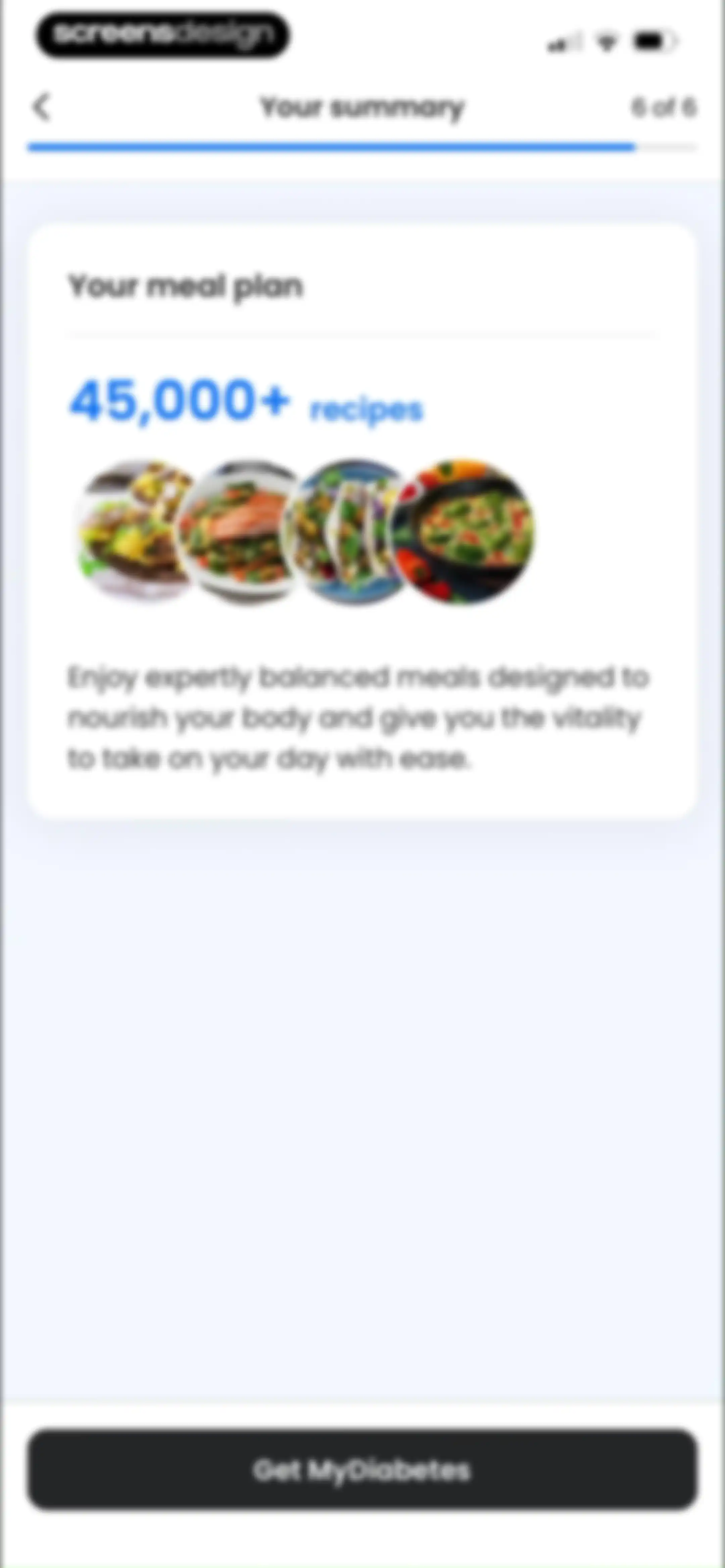 MyDiabetes: Sugar & Meal Log screen 34