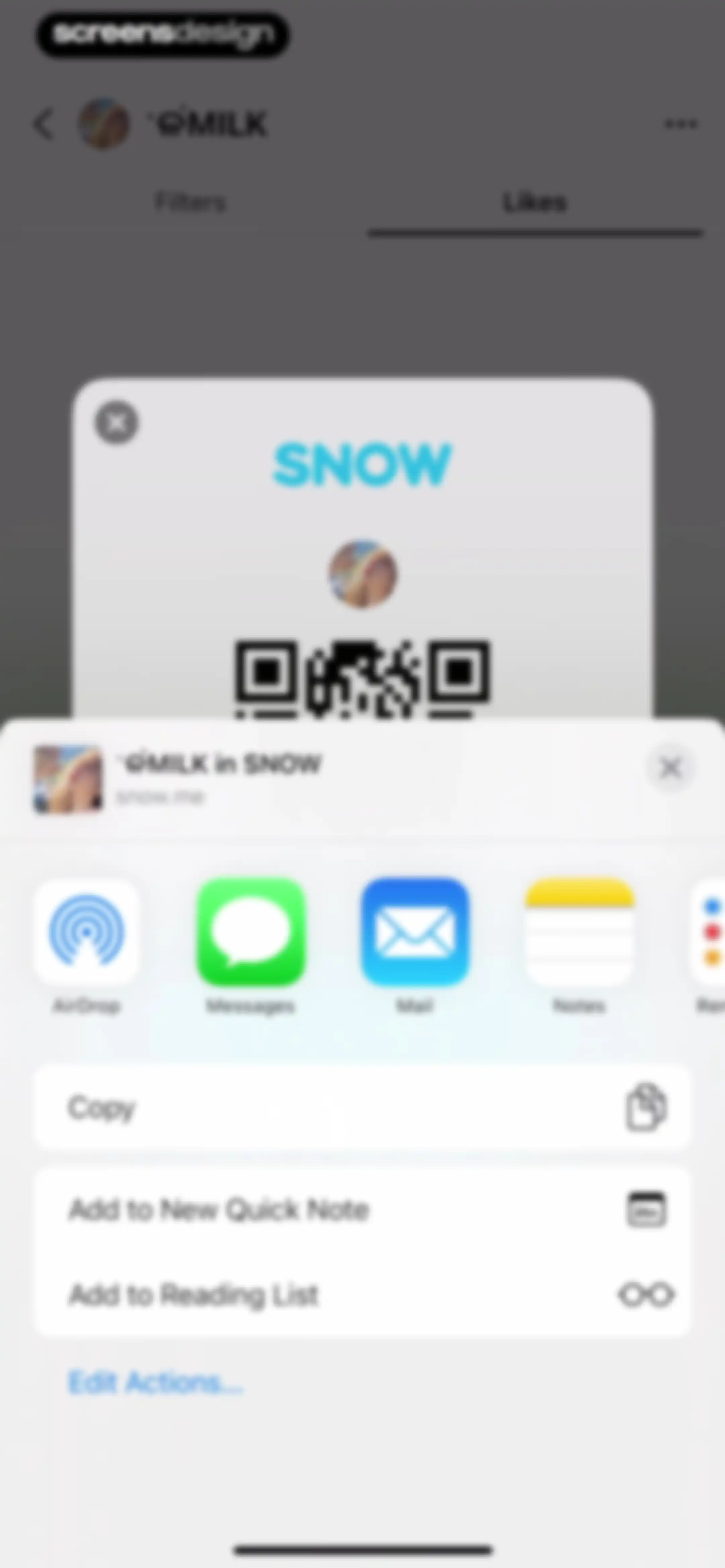 SNOW - AI Profile screen 178