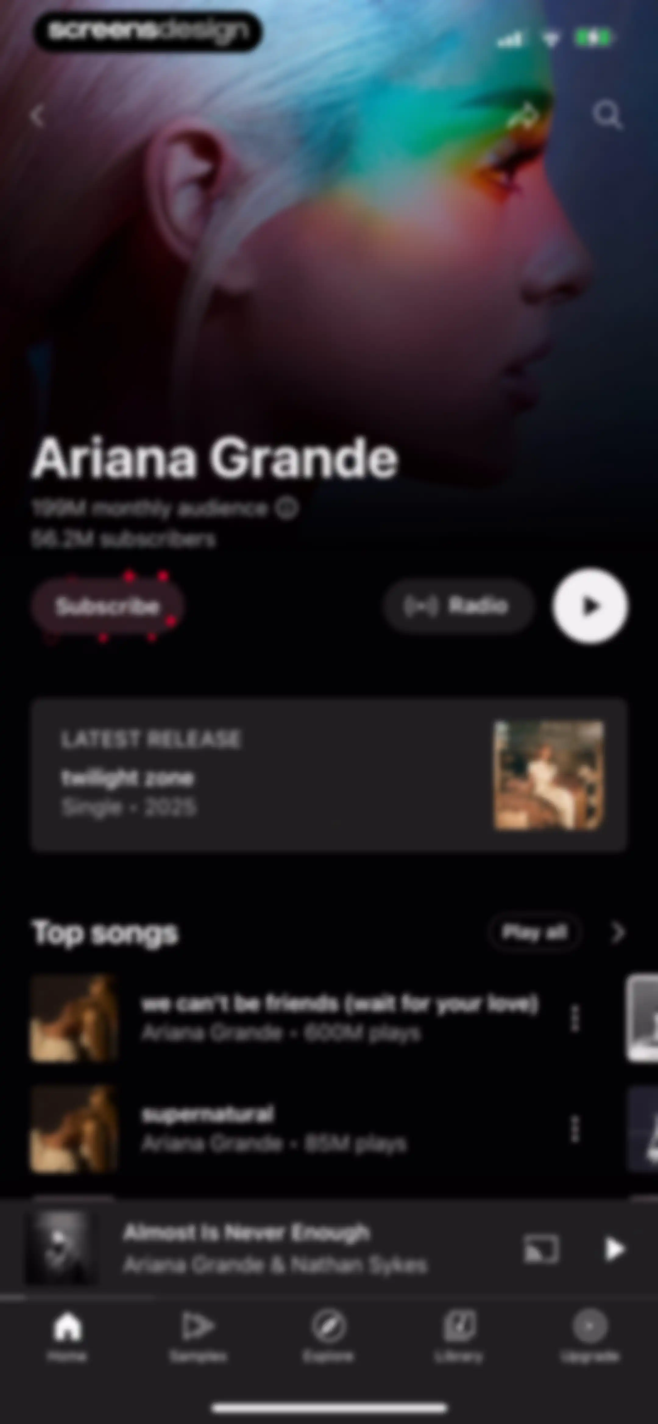 YouTube Music screen 69