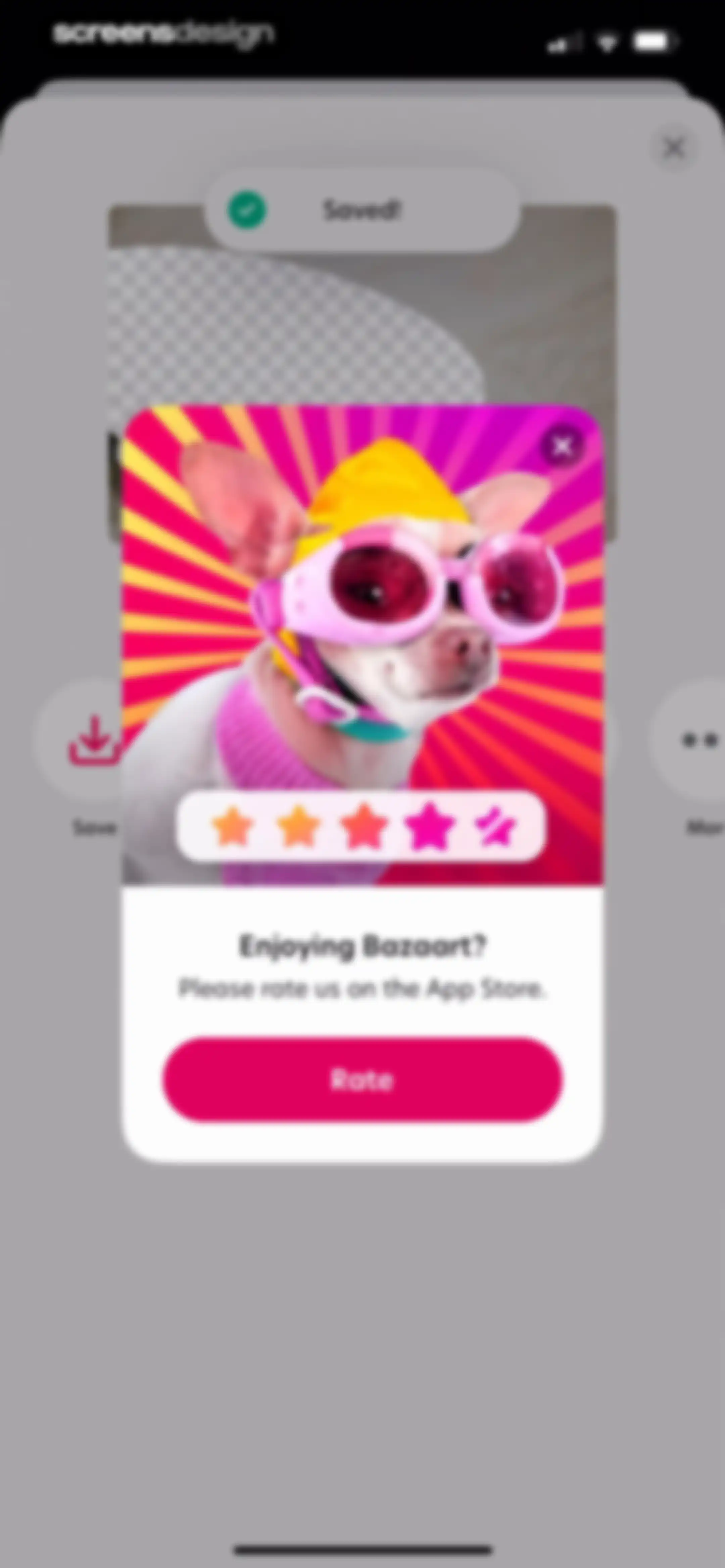 Bazaart AI Photo Editor Design screen 179