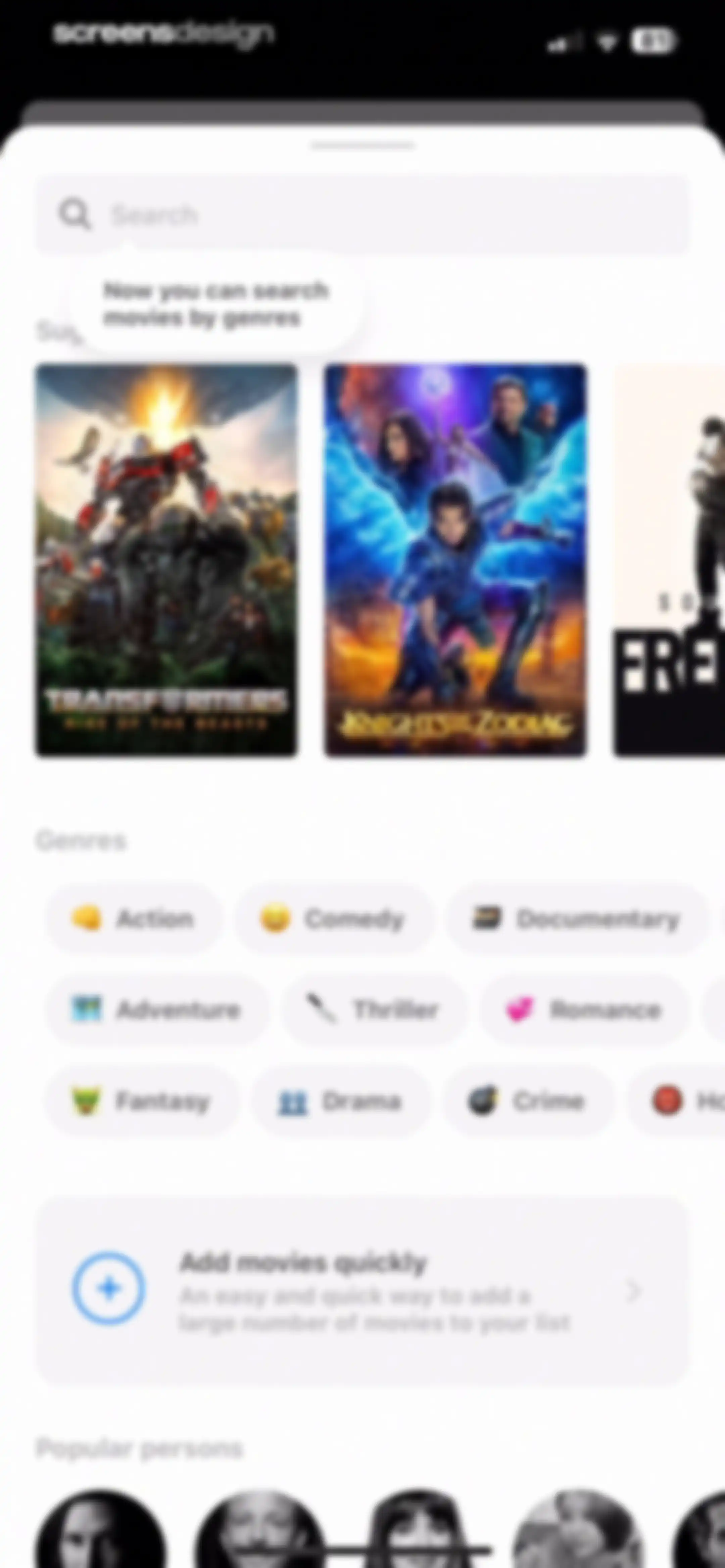 Must for Movies & TV screen 64