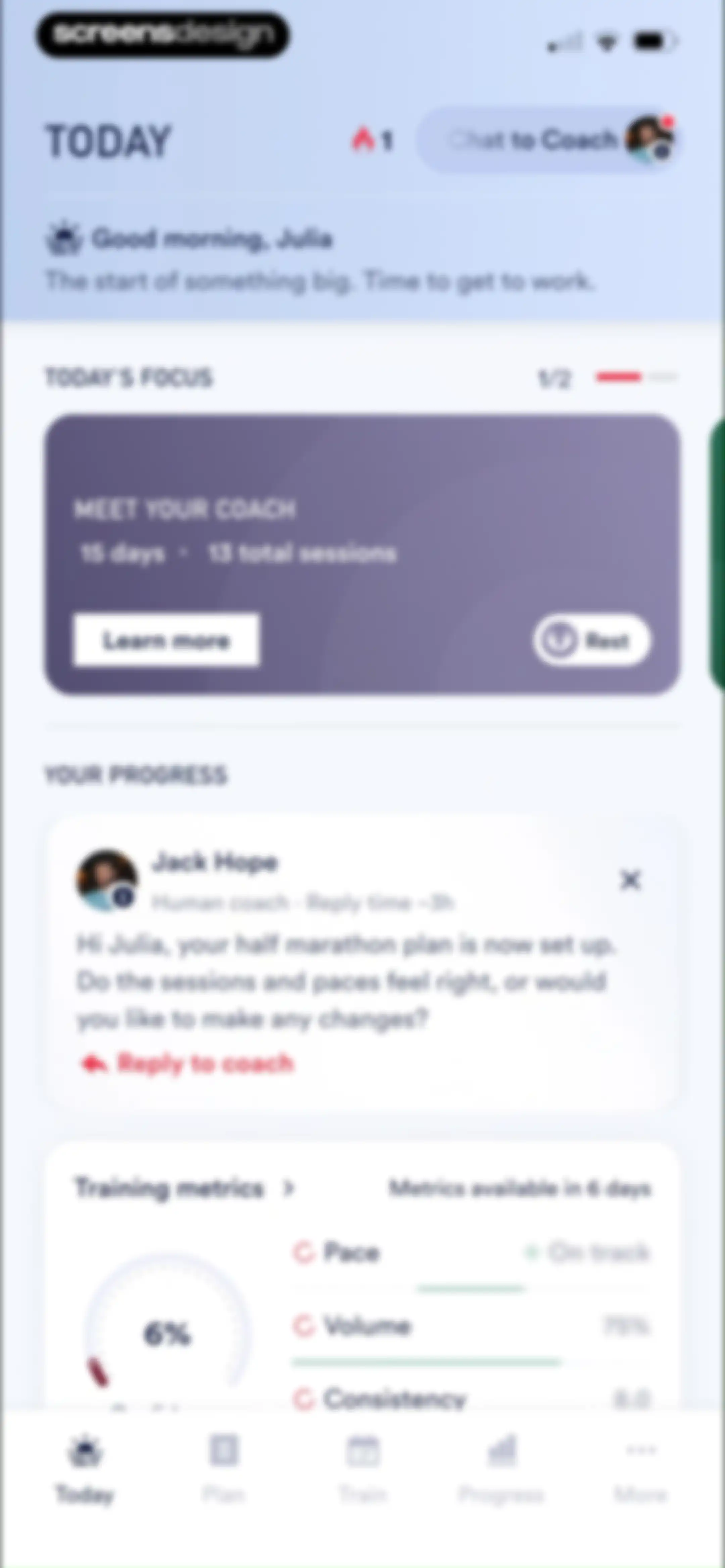 Coopah: The Run Coaching App screen 125