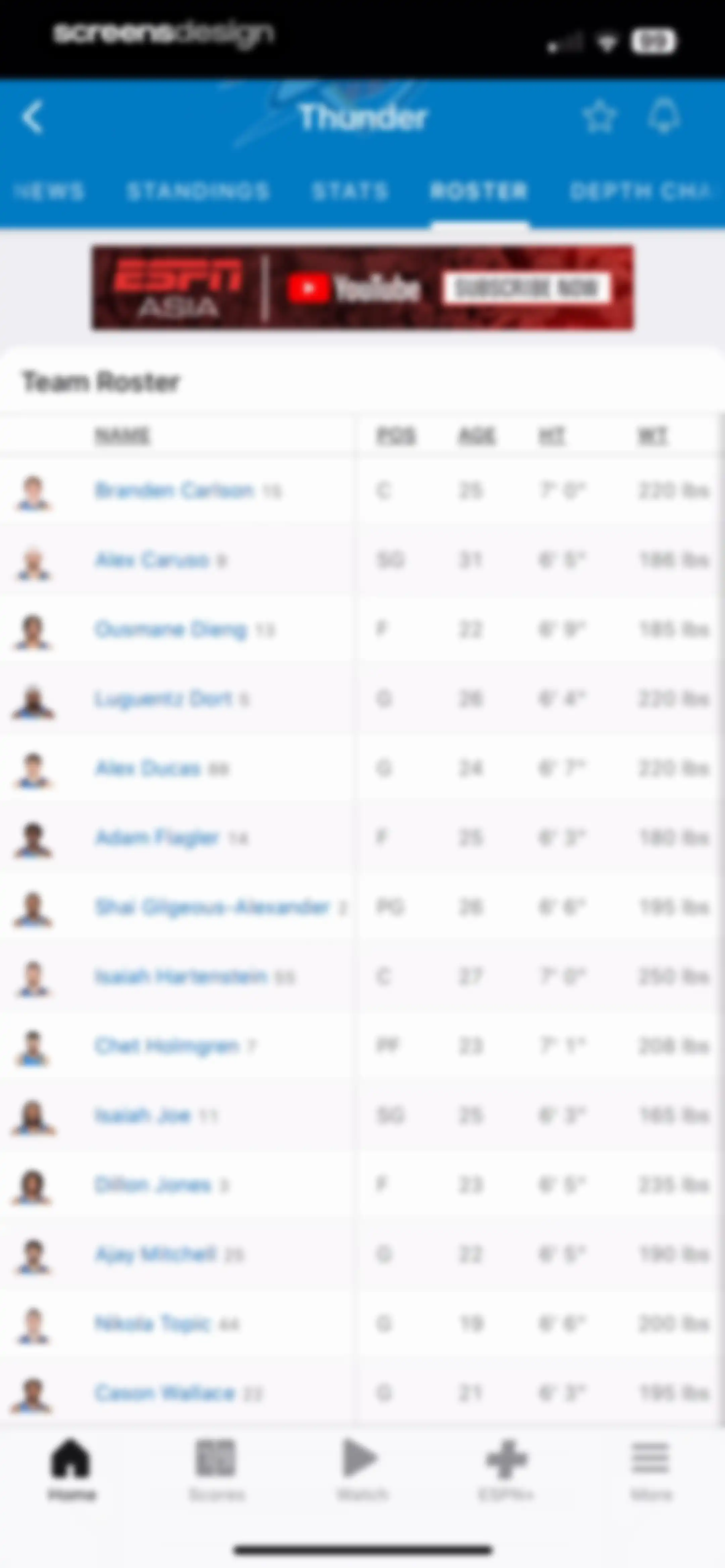 ESPN: Live Sports & Scores screen 45