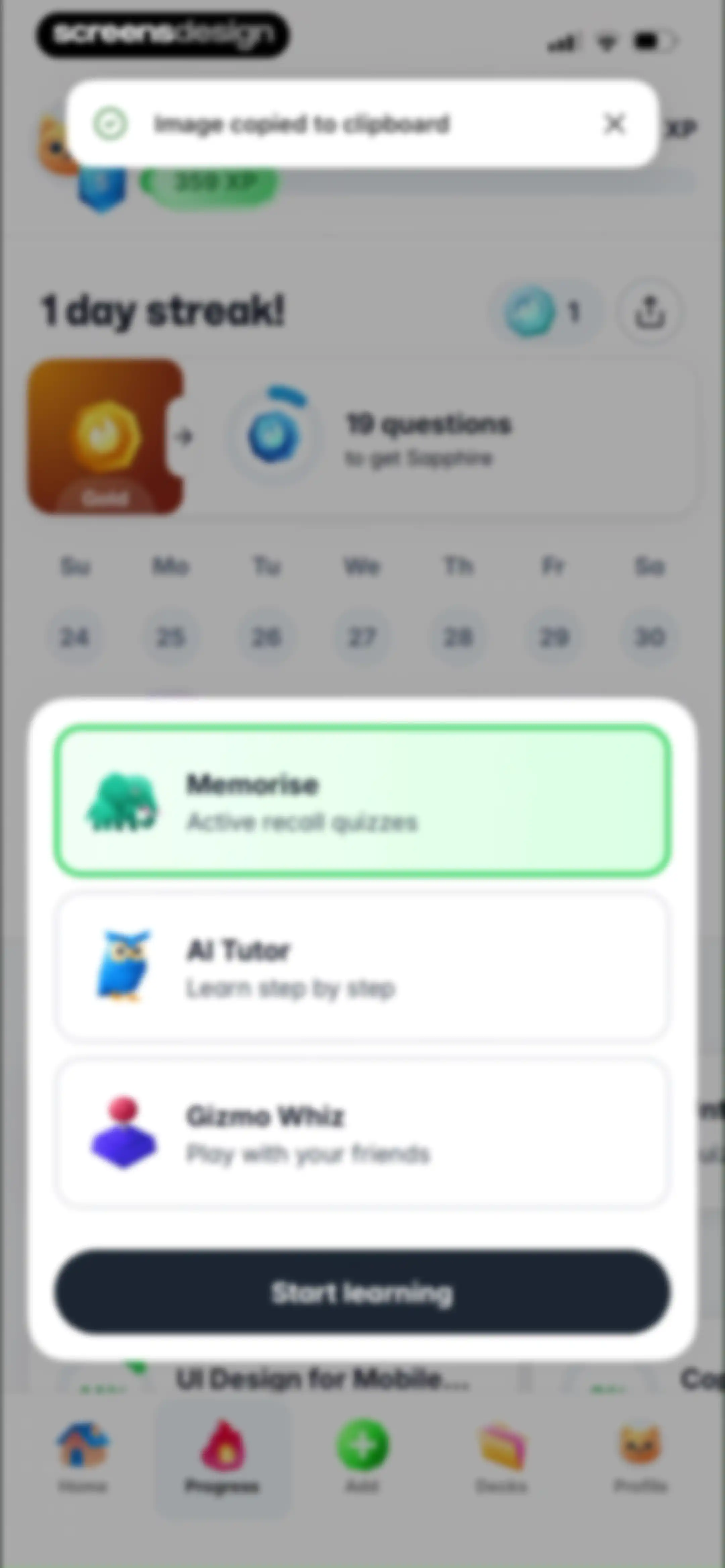 Gizmo: AI Tutor screen 142