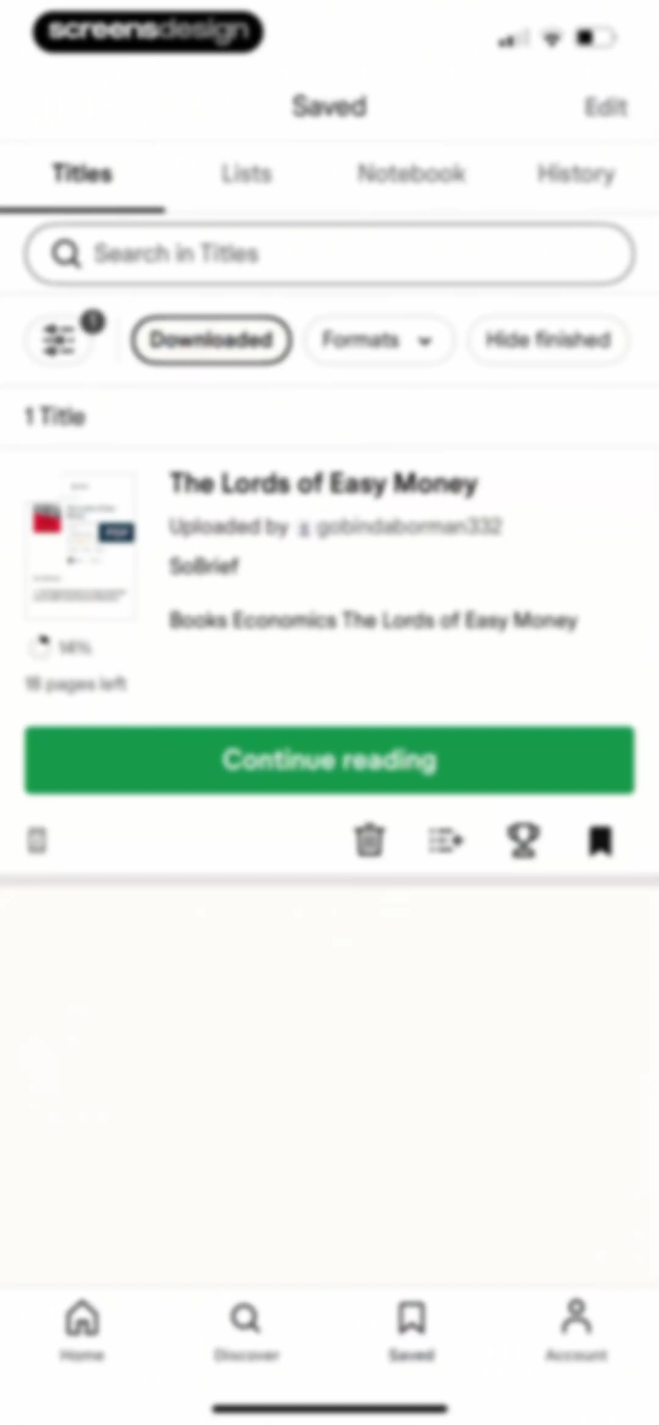 Scribd: 170M+ documents screen 49