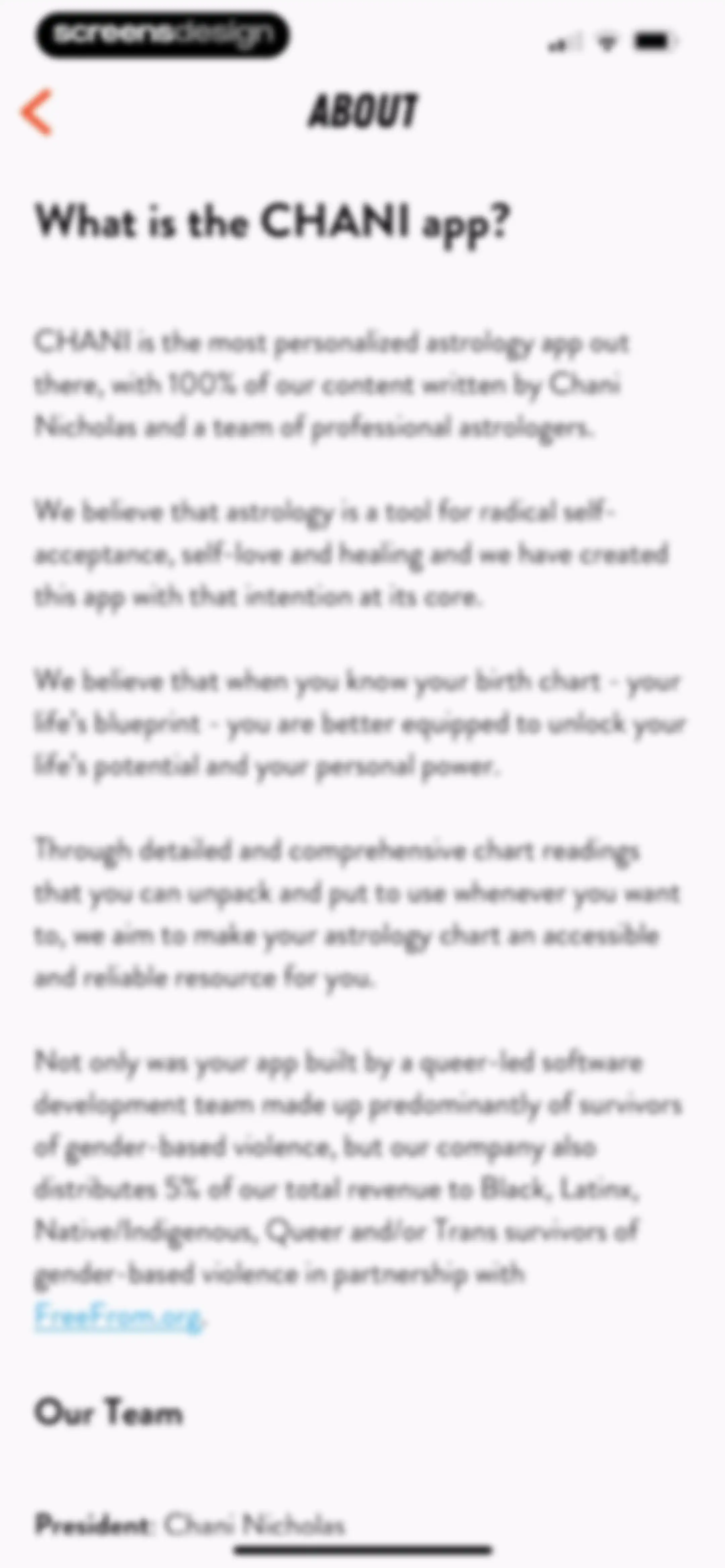 CHANI: Your Astrology Guide screen 108