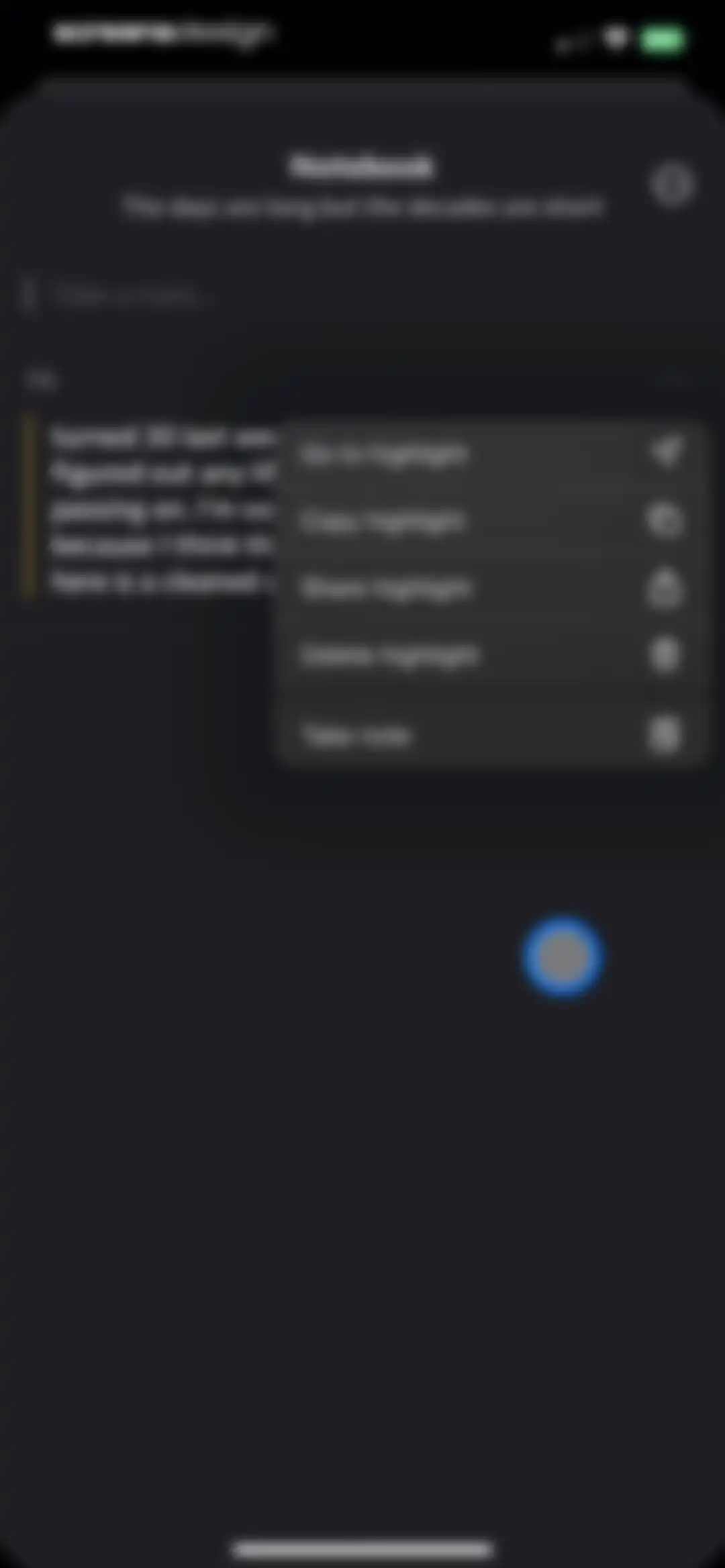 Matter: Reading App screen 33