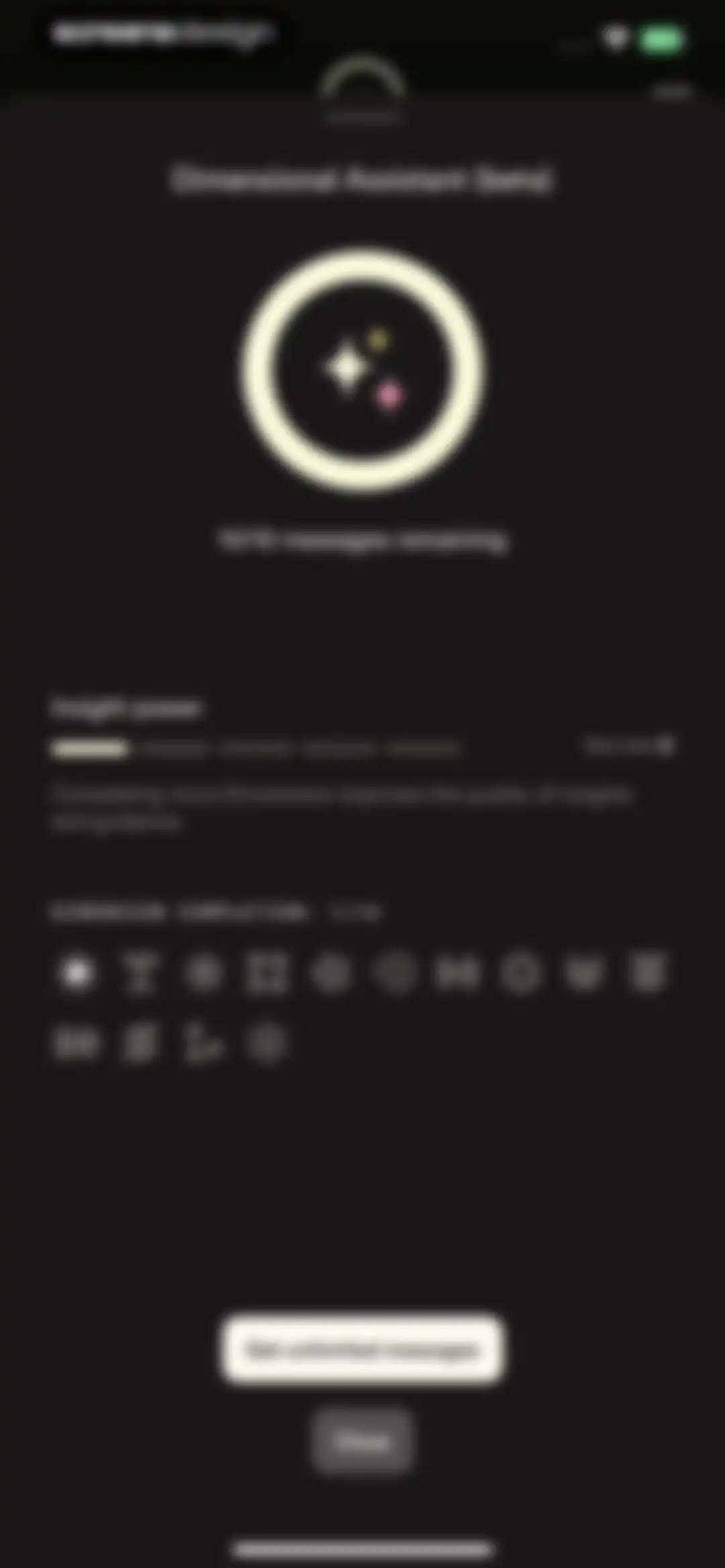 Dimensional: Personality Test screen 56