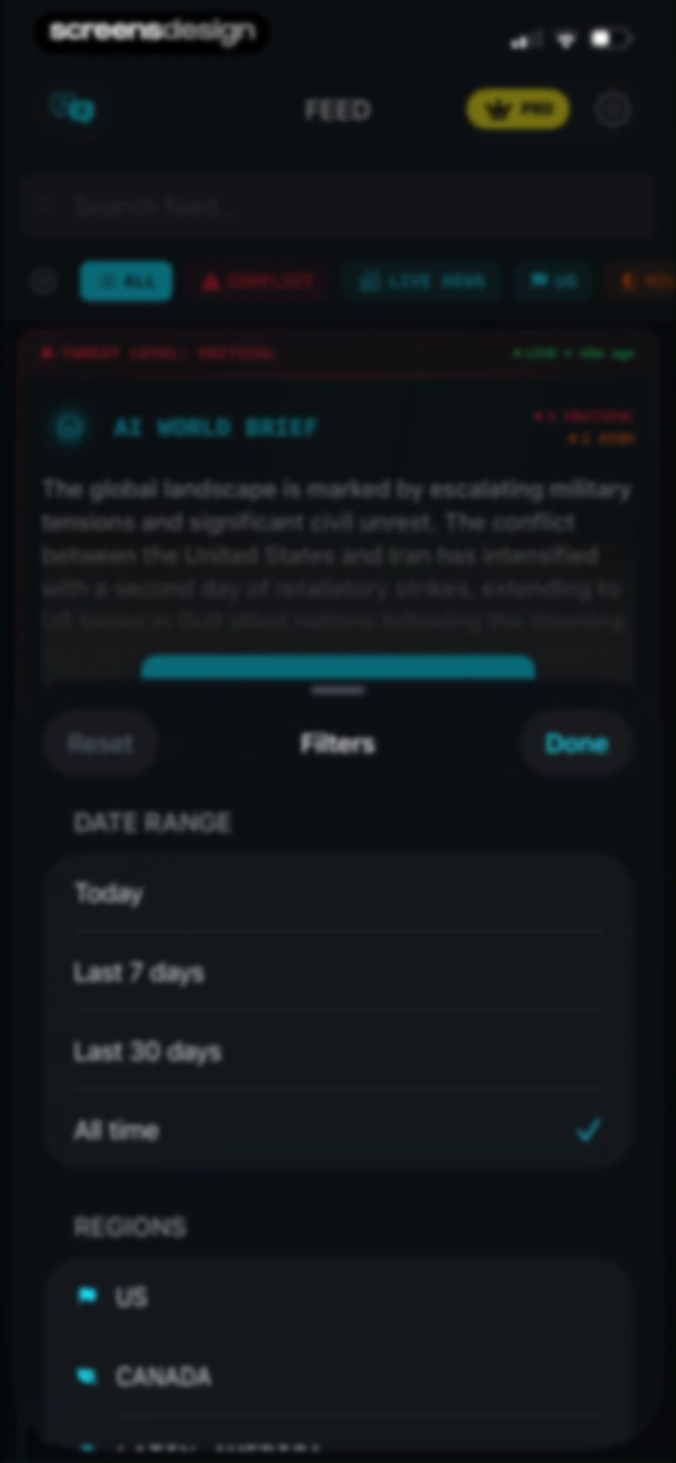 World Monitor Real-Time Intel screen 30