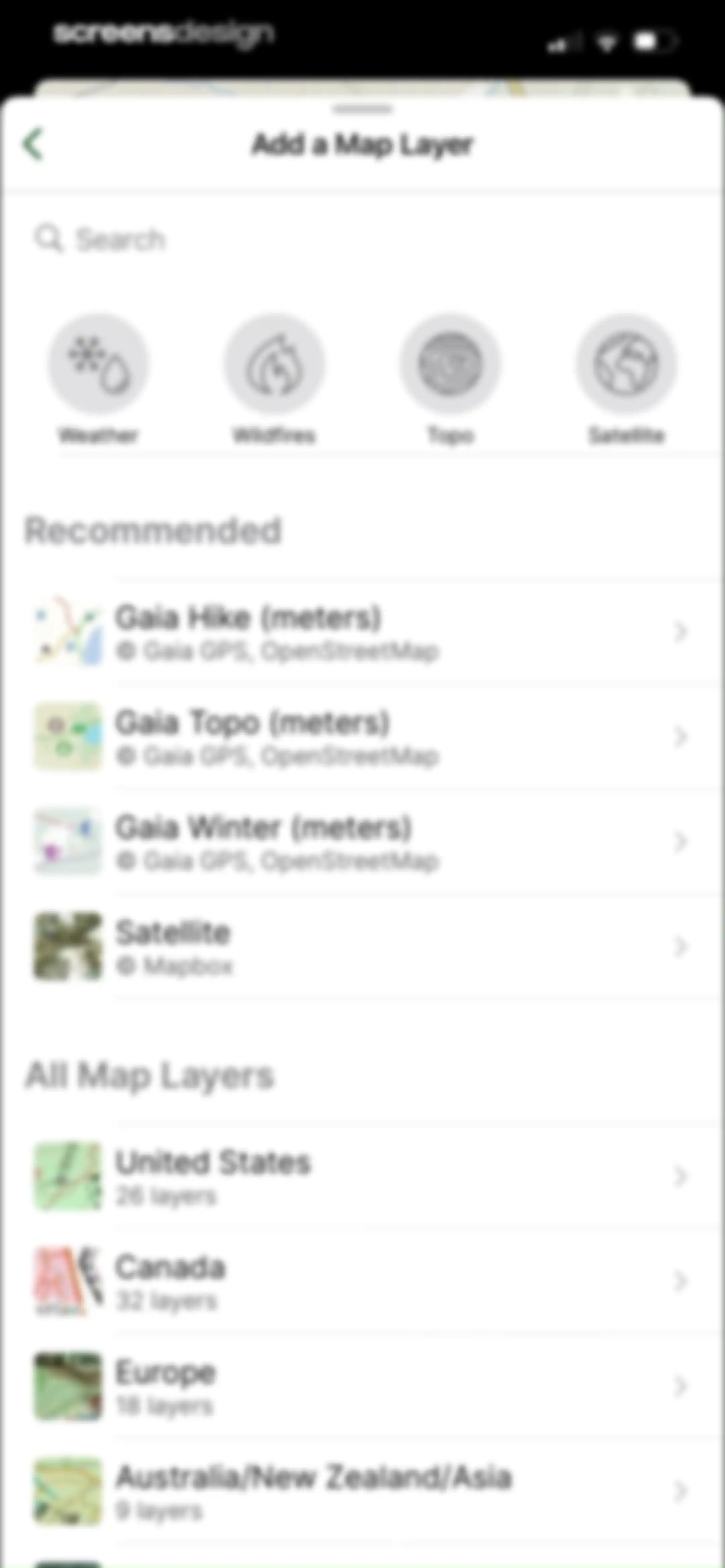 Gaia GPS: Mobile Trail Maps screen 62
