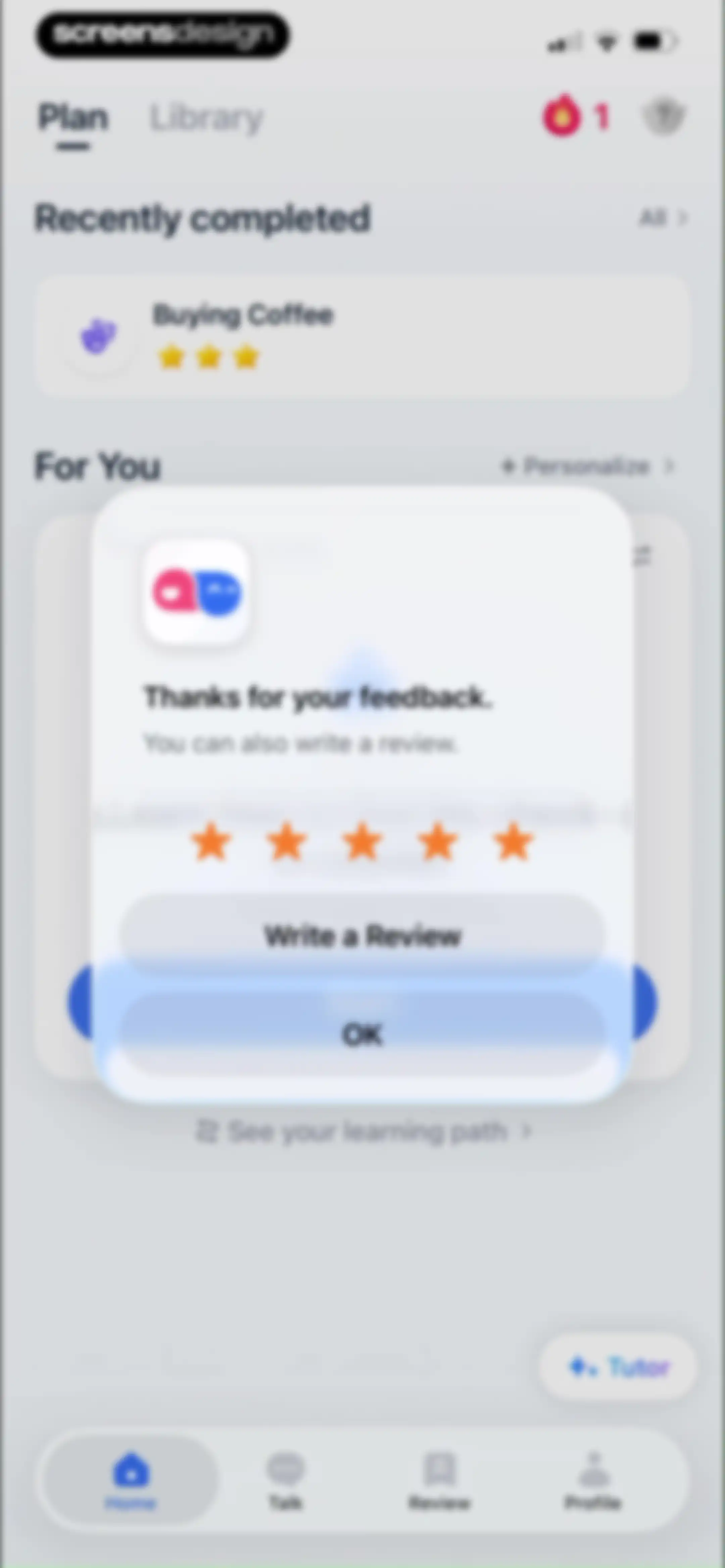 TalkMe: Speak & Learn English screen 100