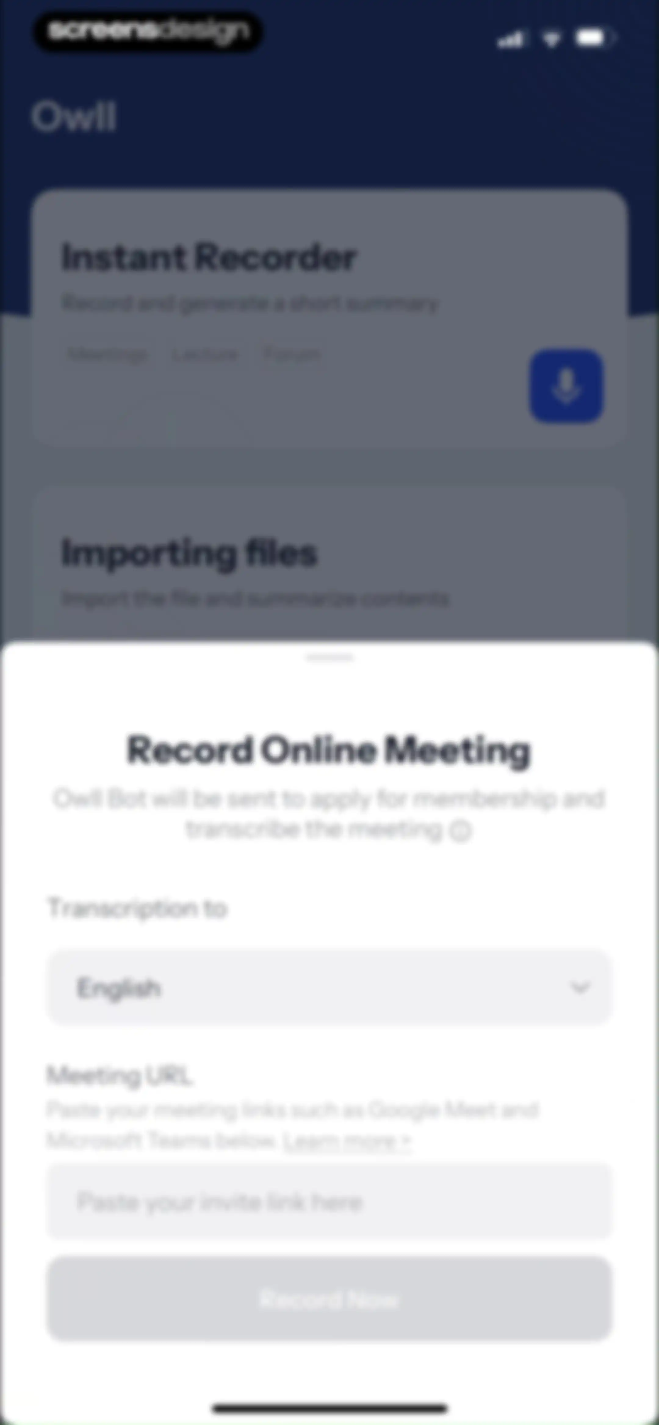 Owll:AI Note Taker & Assistant screen 66