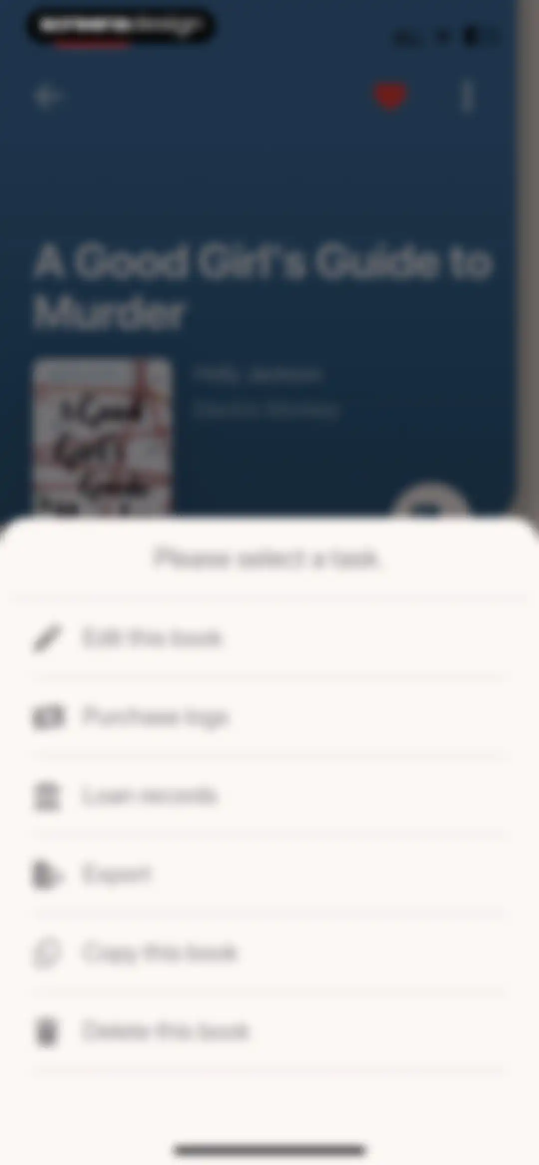 Bookmory - reading tracker screen 98