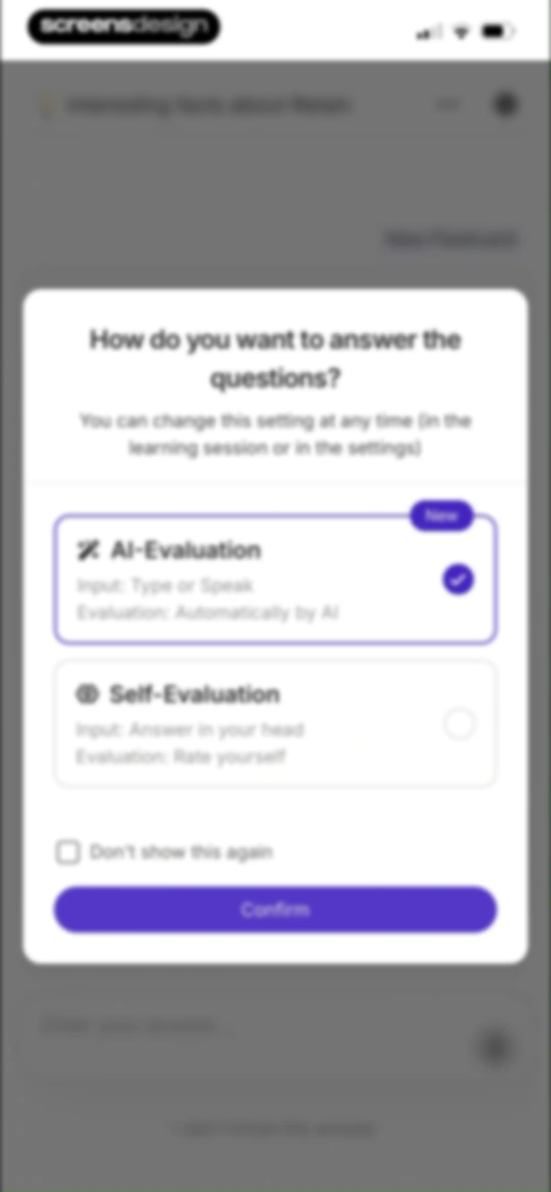 Retain Cards: AI Flashcards screen 140