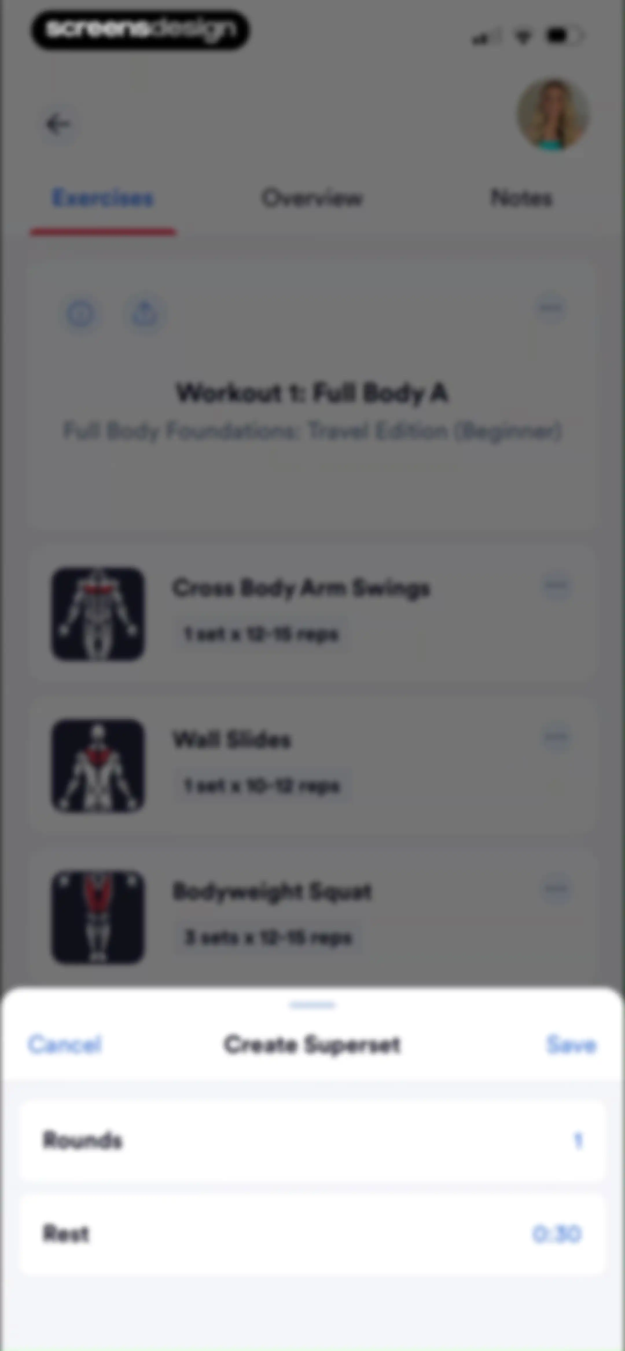 Caliber: Strength Training screen 141