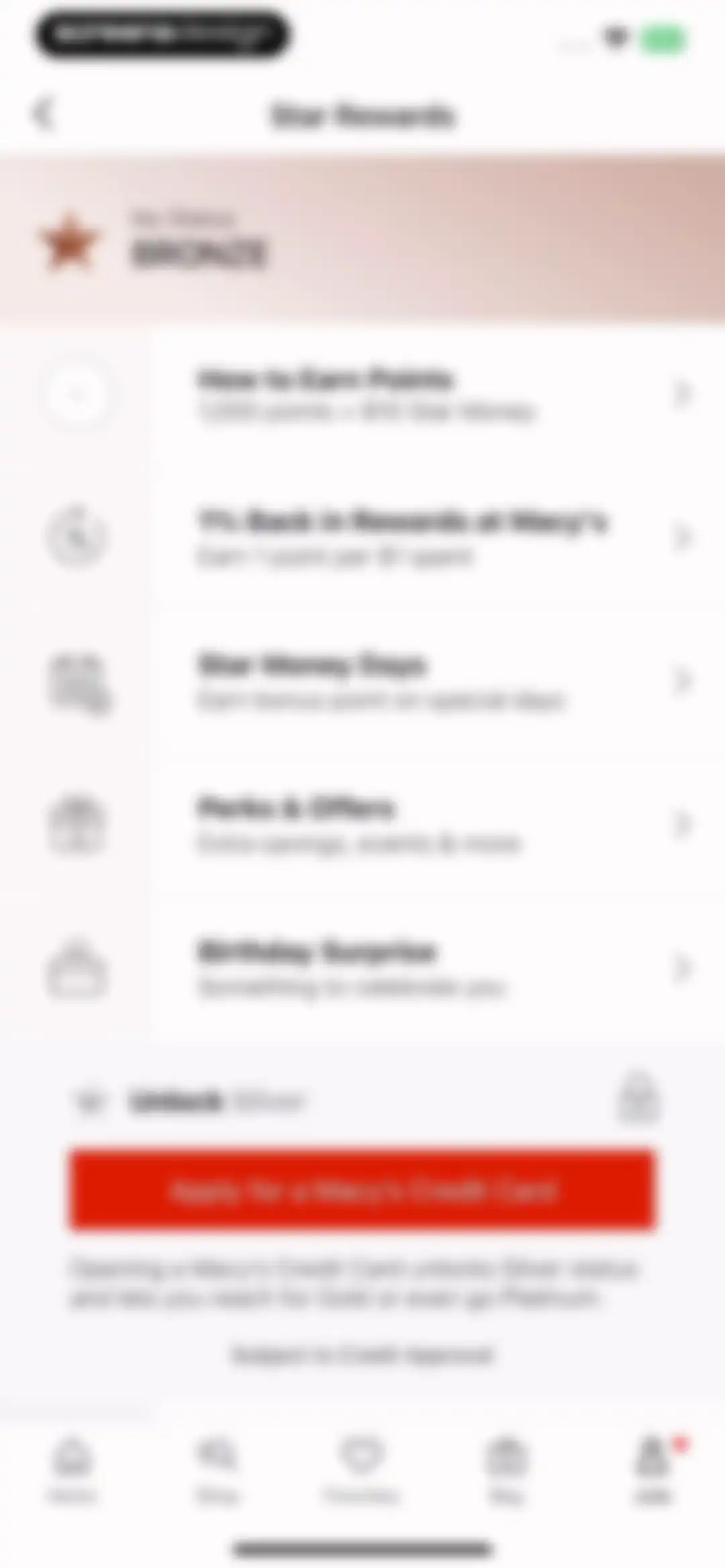 Macy's: Shop, Save, and Earn screen 115