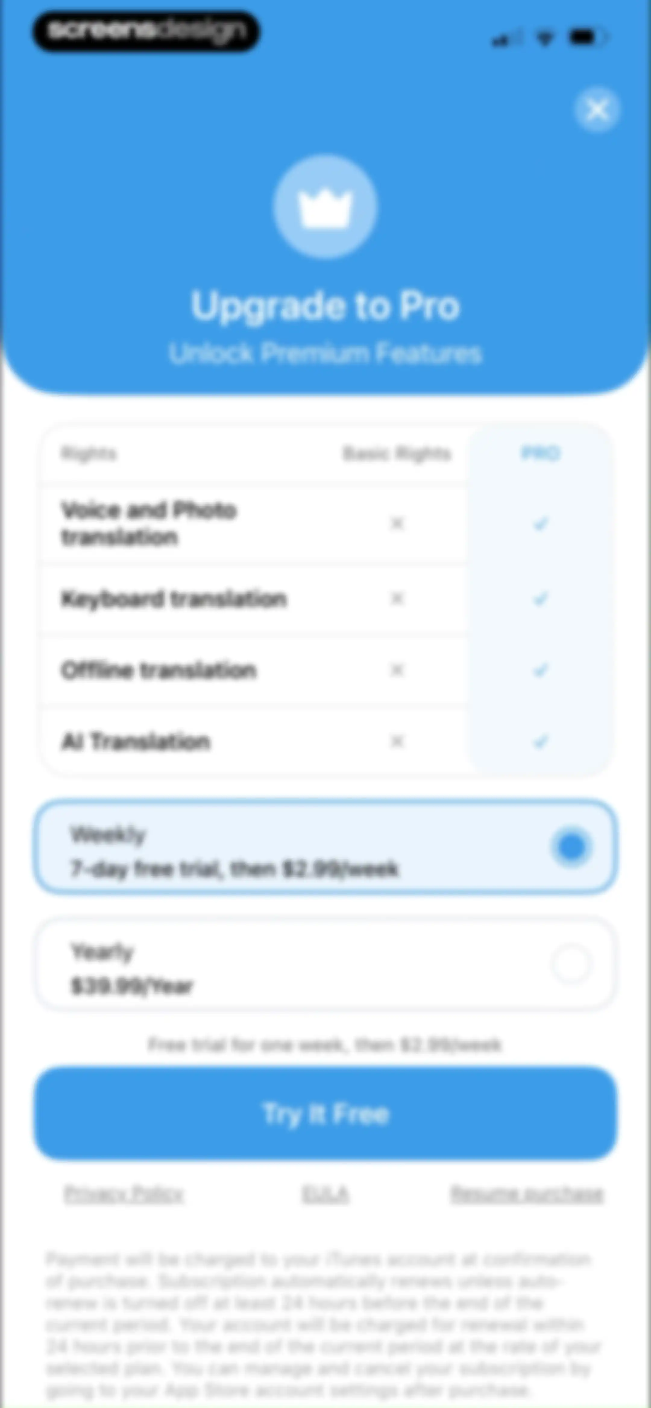 Translate Pal, Translate App screen 5