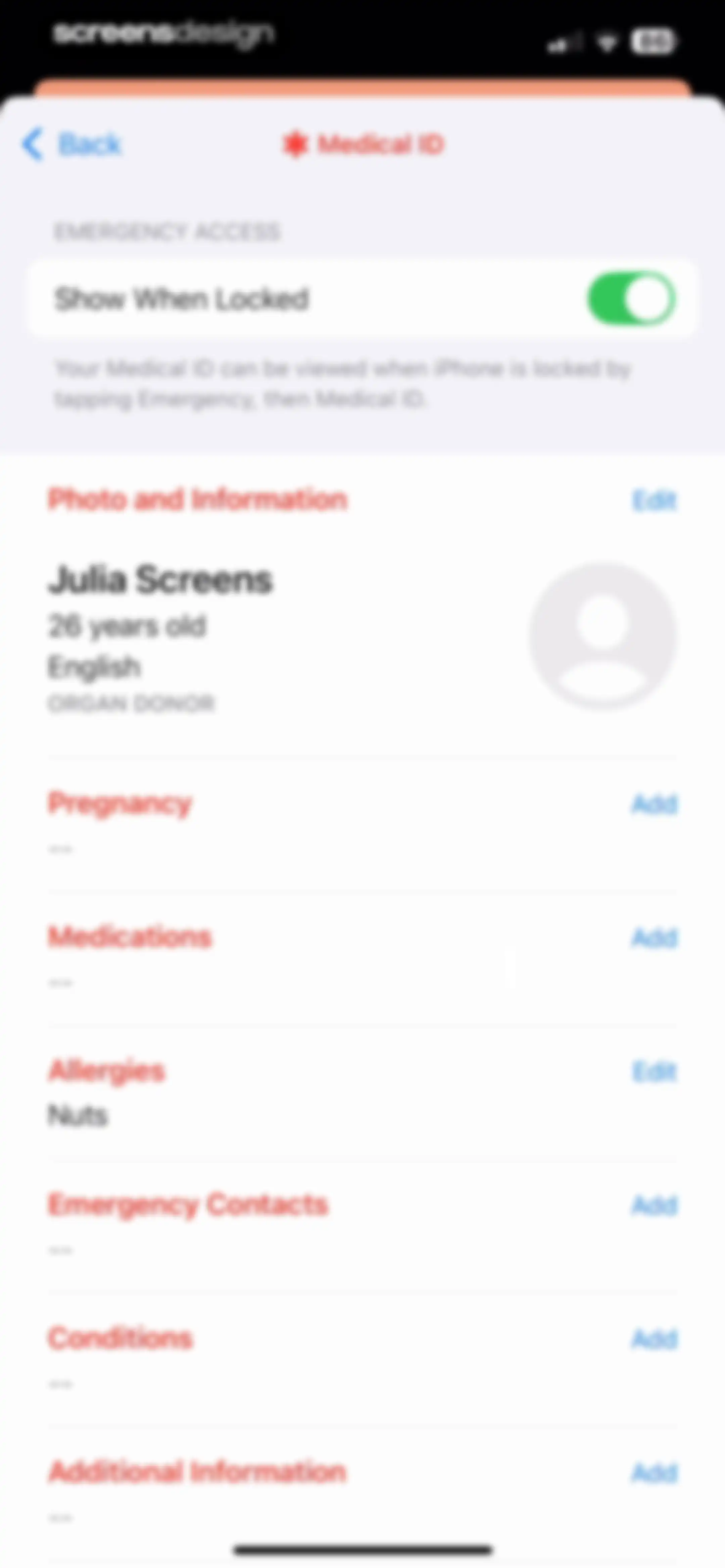 Apple Health screen 17