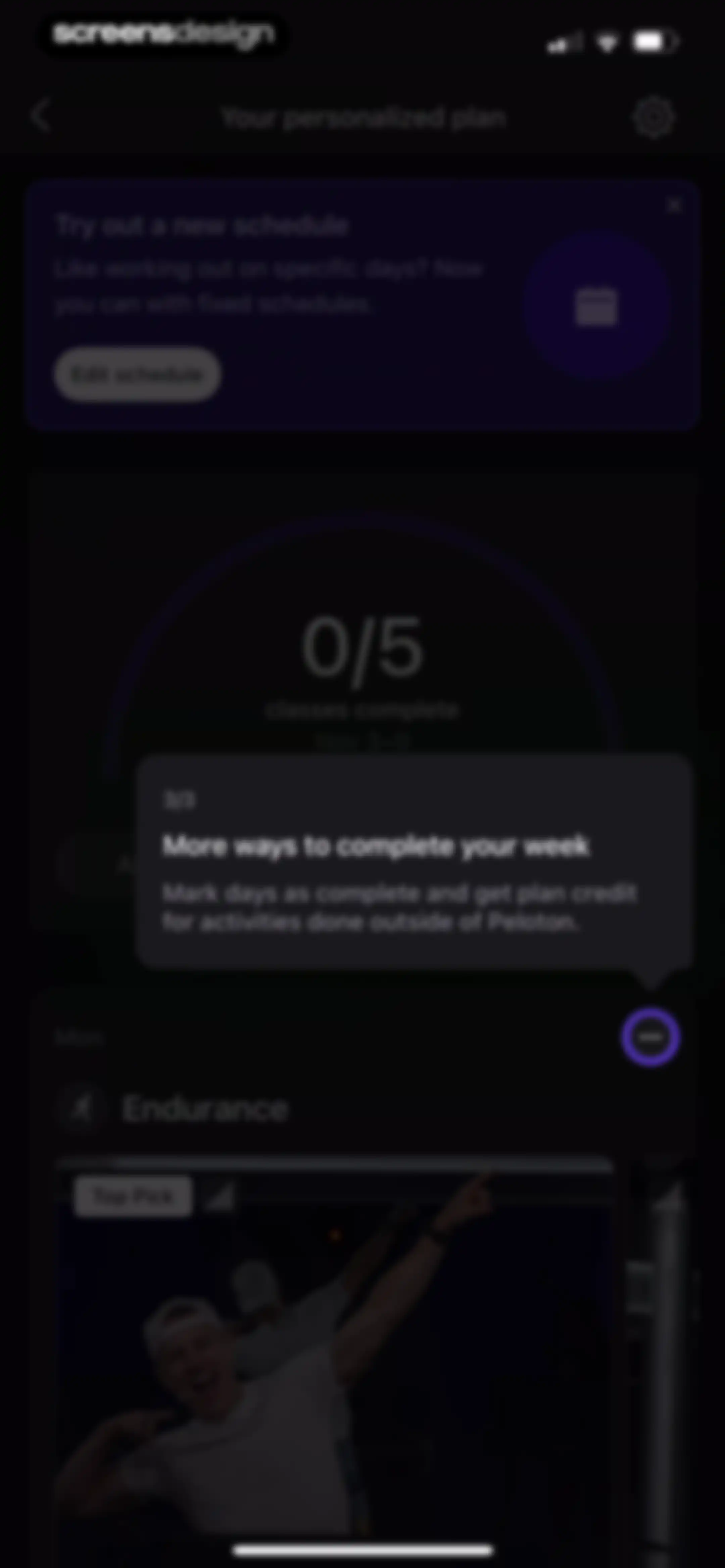 Peloton: Fitness & Workouts screen 99