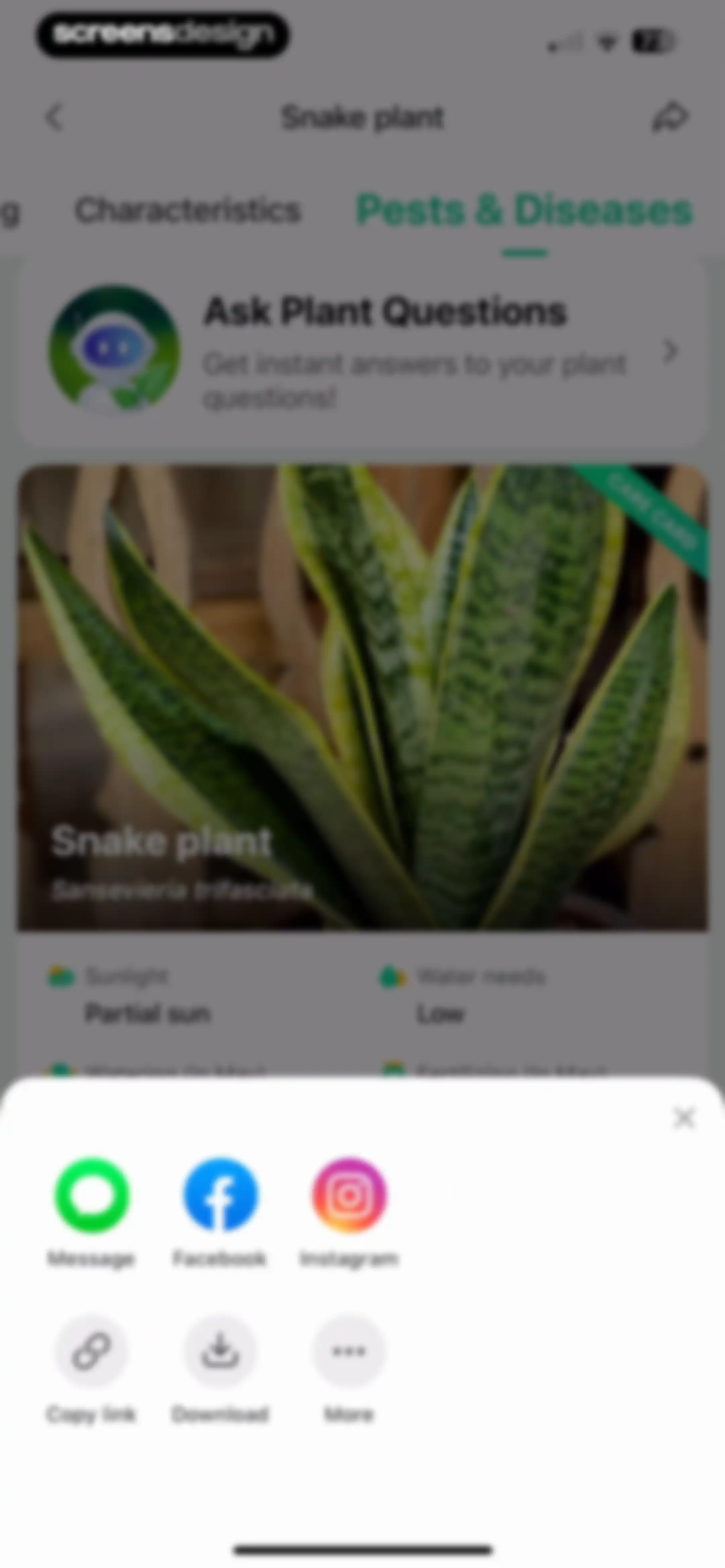 Plant Parent: Plant Care Guide screen 113