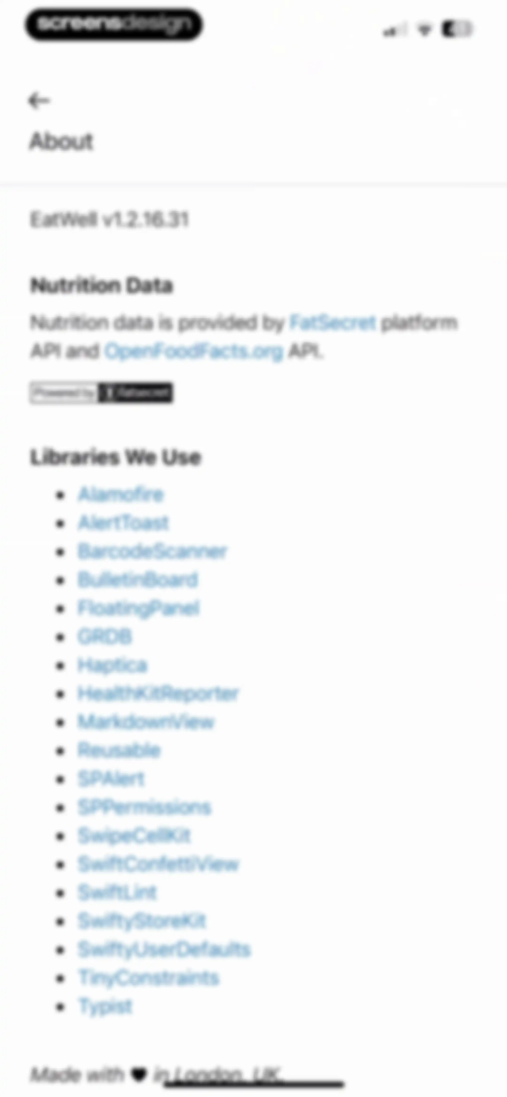 Diet & Food Tracker: EatWell screen 101