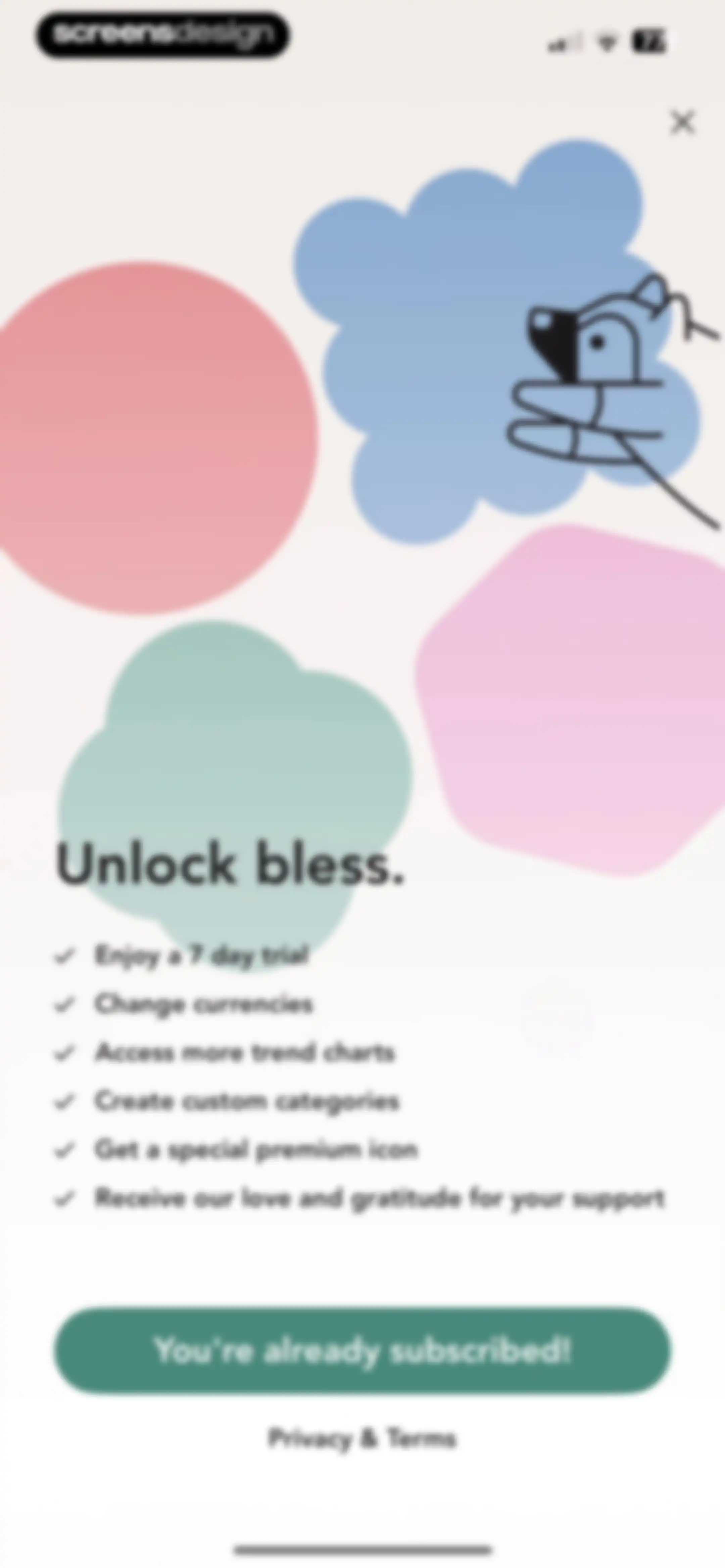 bless. minimal shopping habits screen 121