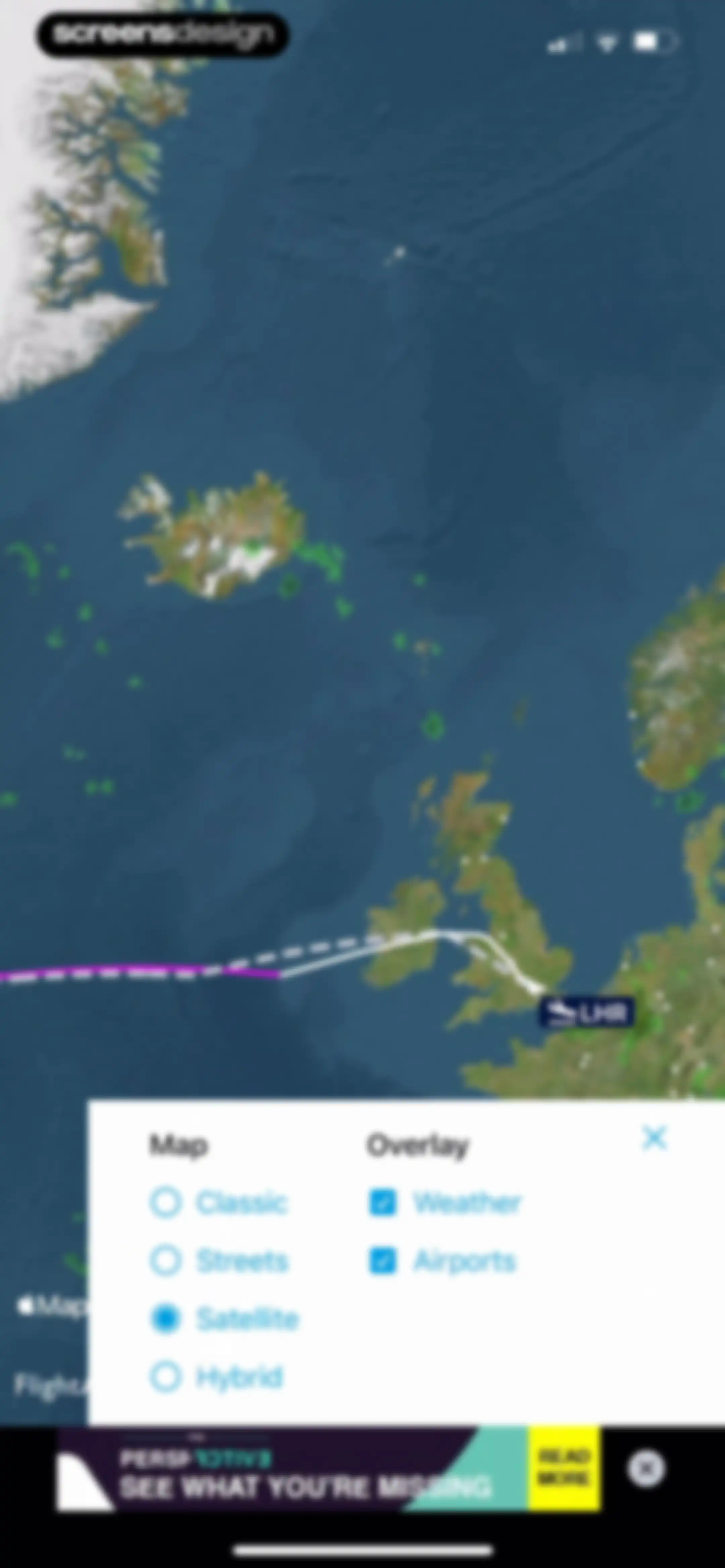 FlightAware Flight Tracker screen 48