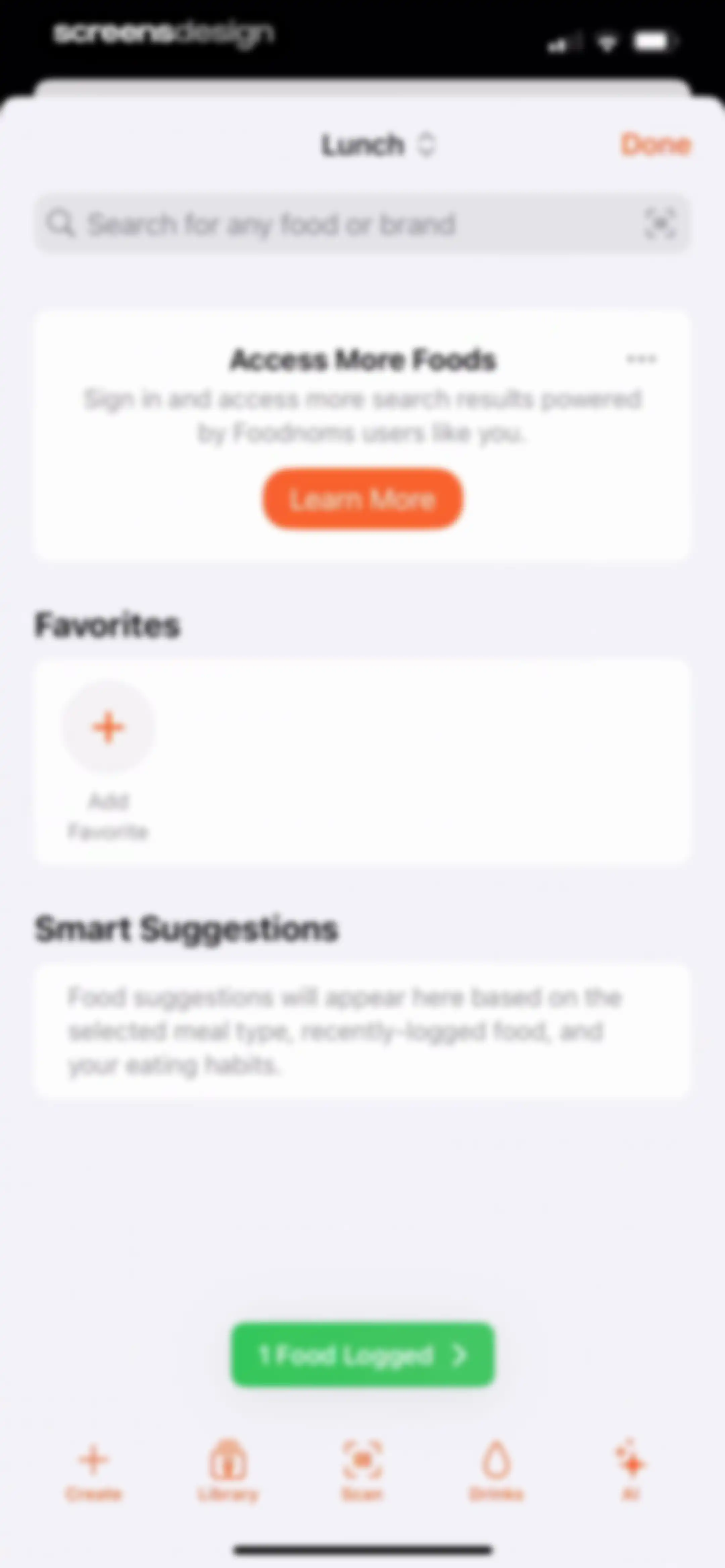 Nutrition Tracker: Foodnoms screen 47