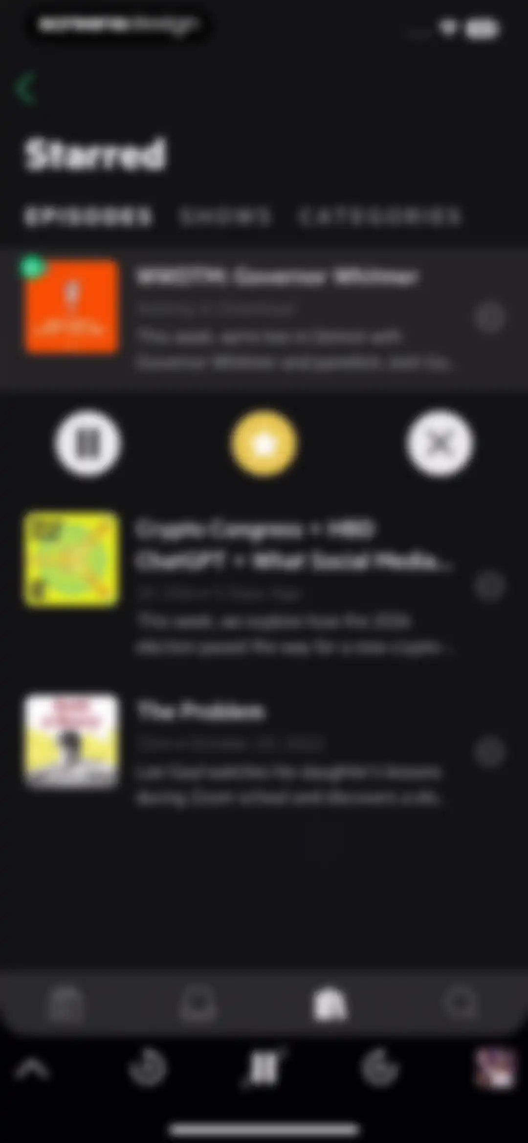 Castro: Podcast App & Player screen 87