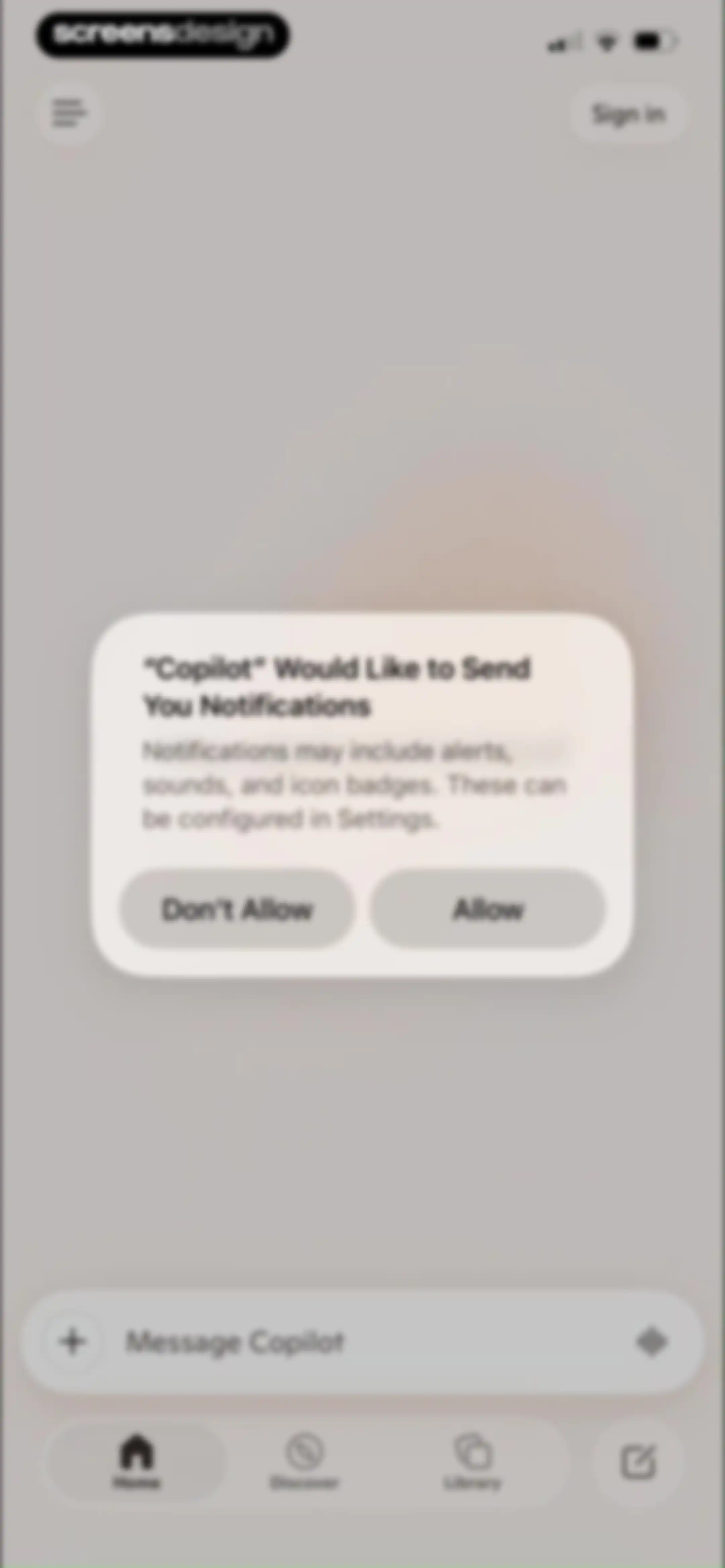 Microsoft Copilot screen 1
